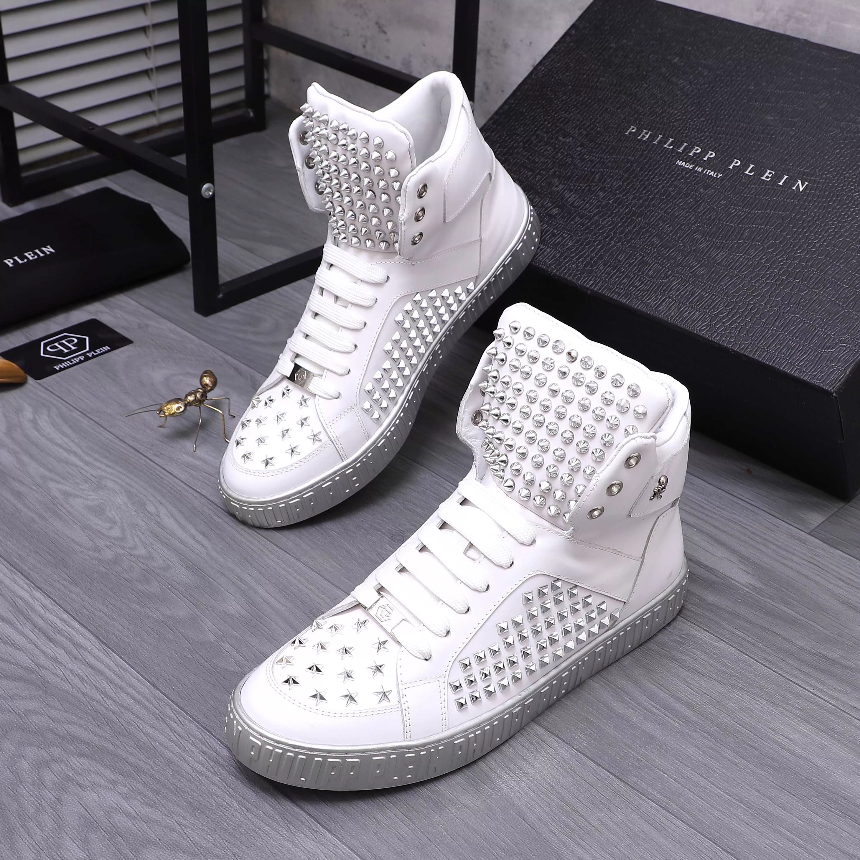 Philipp Plein PP High Tops Shoes For Men Minimalist 8376