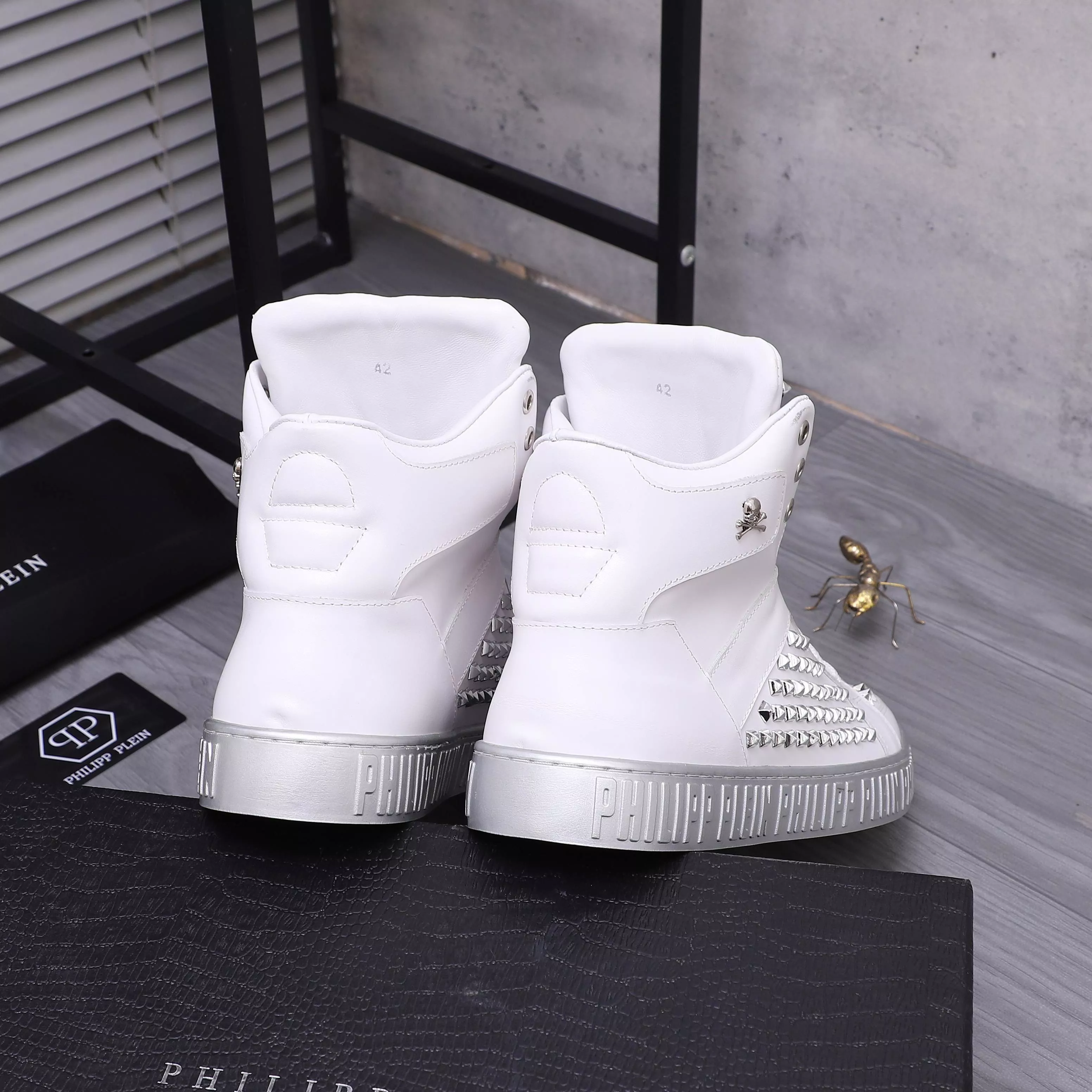 Philipp Plein PP High Tops Shoes For Men Minimalist 8376