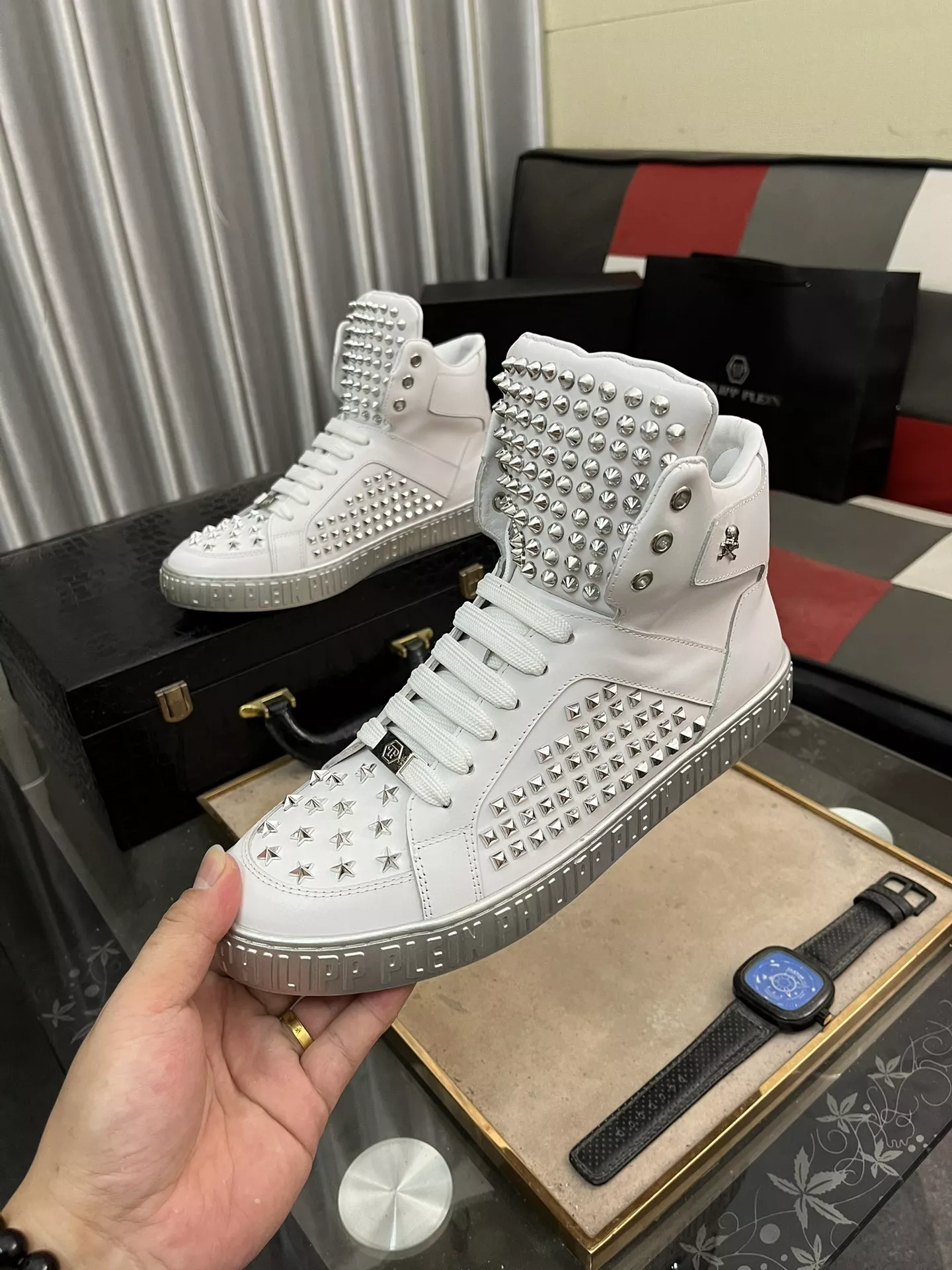 Philipp Plein PP High Tops Shoes For Men NewStyle 4665