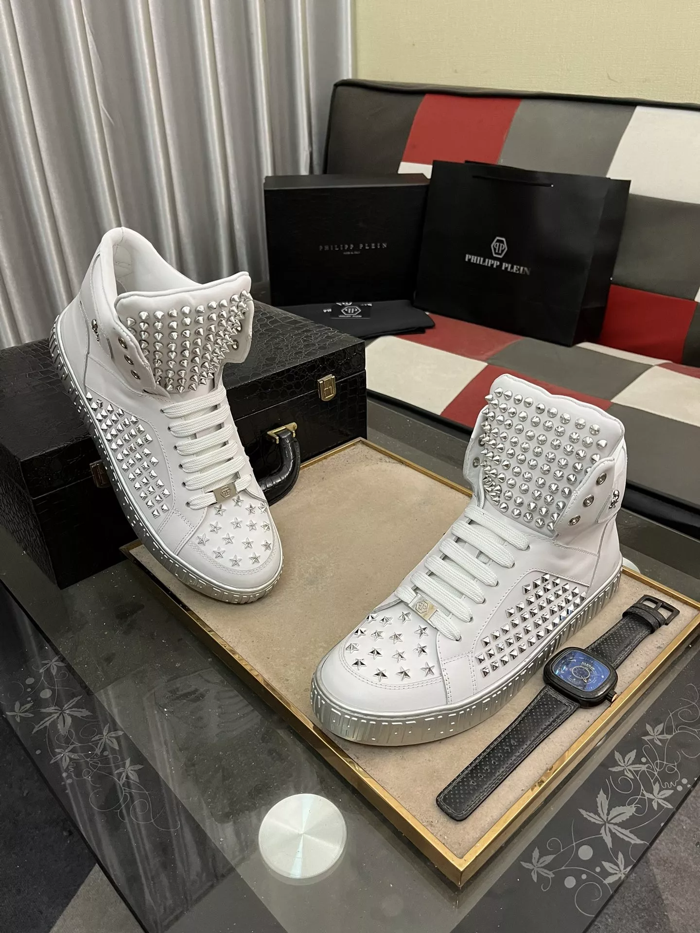 Philipp Plein PP High Tops Shoes For Men NewStyle 4665
