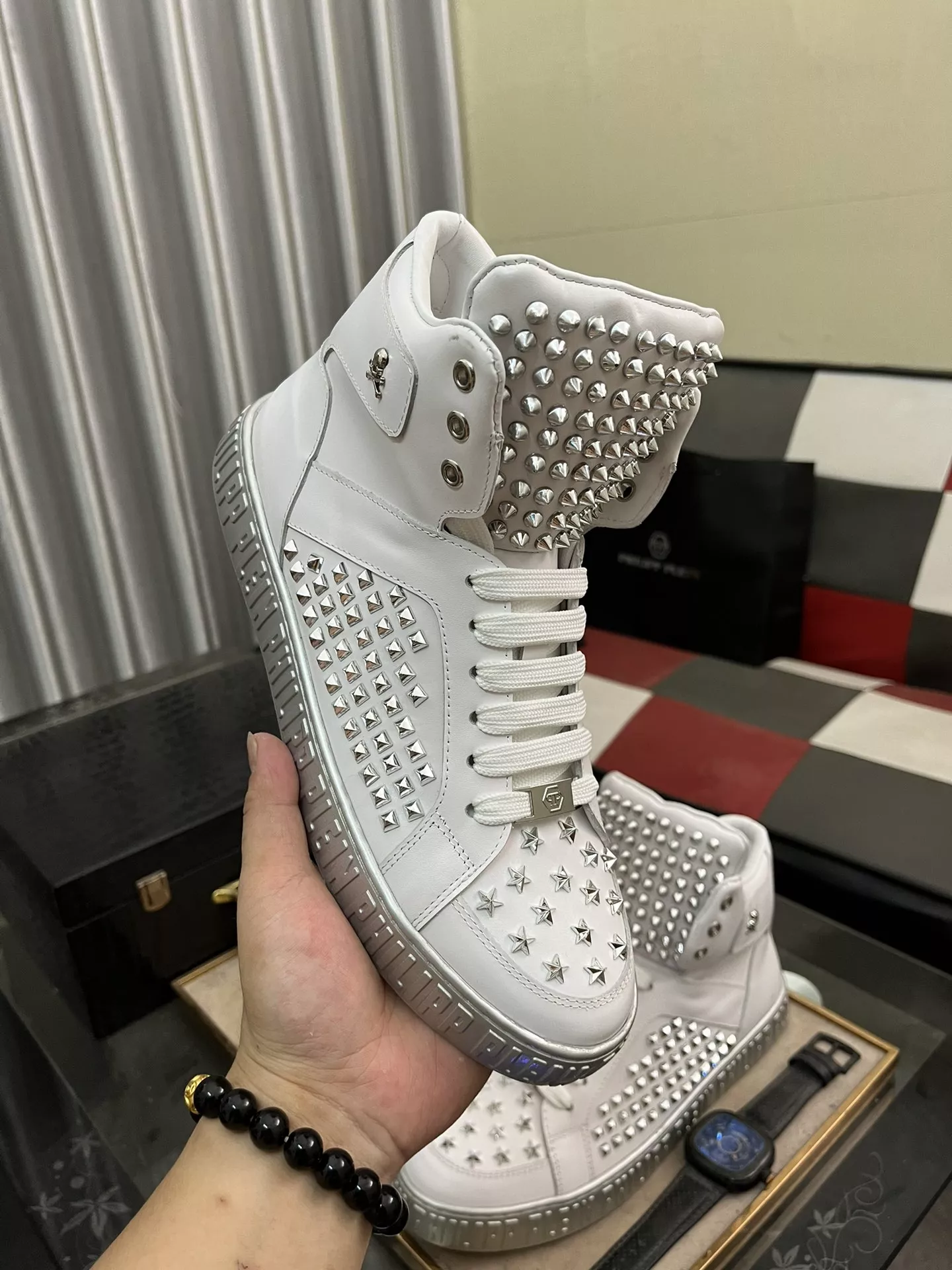Philipp Plein PP High Tops Shoes For Men NewStyle 4665