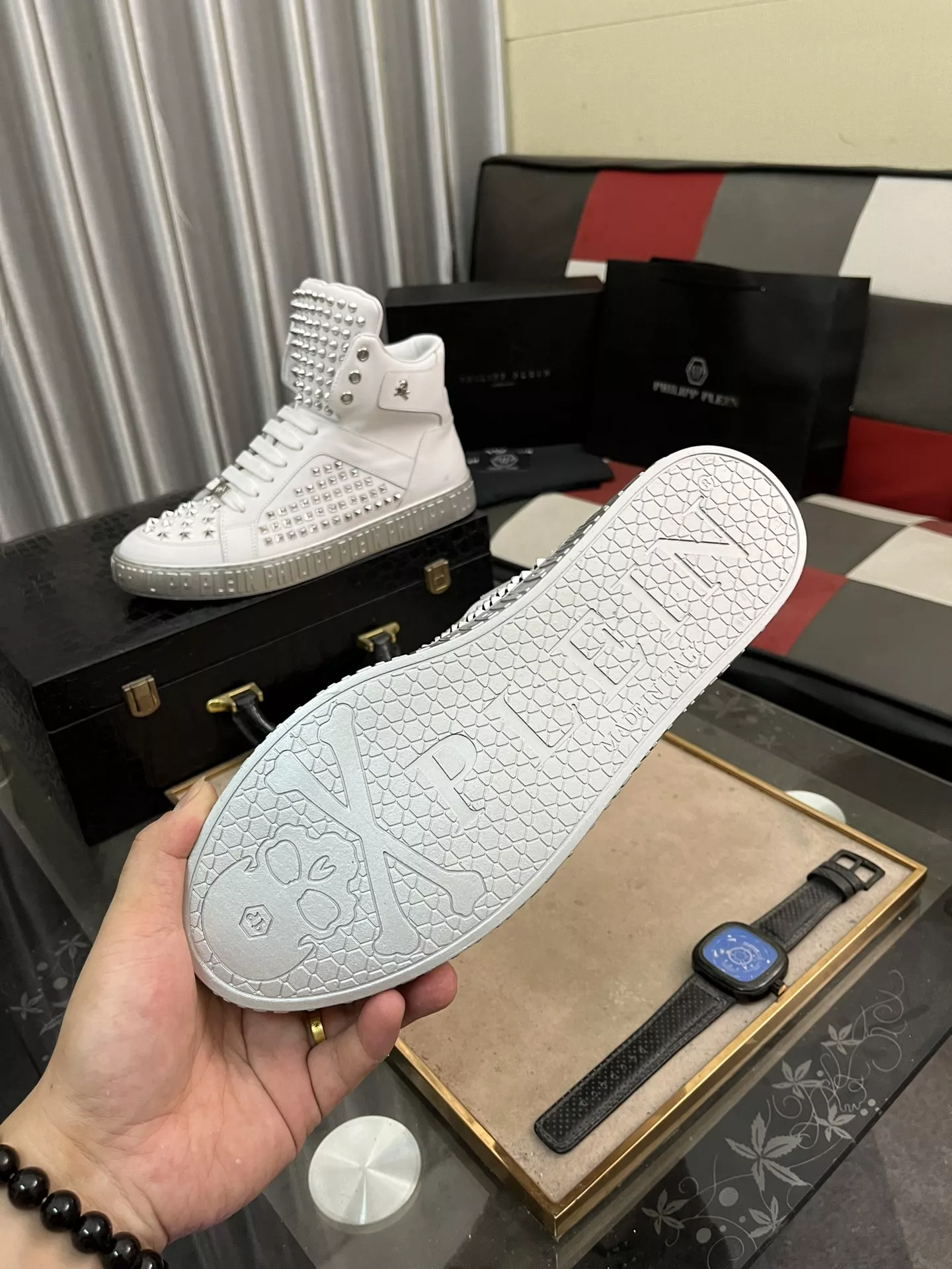Philipp Plein PP High Tops Shoes For Men NewStyle 4665