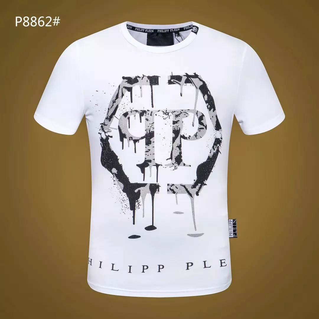 Philipp Plein PP T-Shirts Short Sleeved For Men Bold 2979