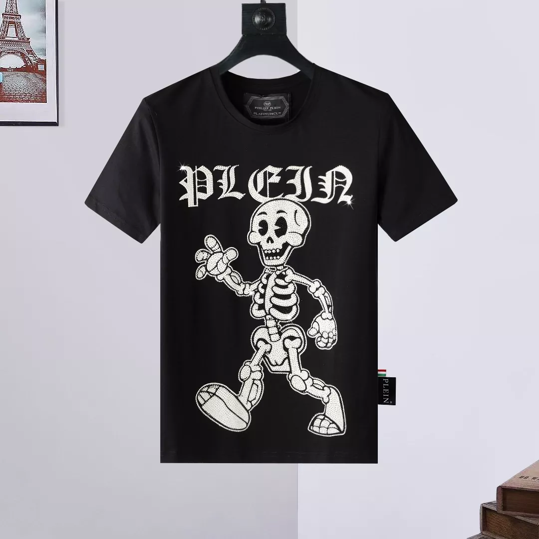Philipp Plein PP T-Shirts Short Sleeved For Men Bold 3383