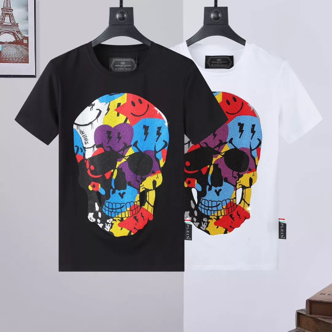 Philipp Plein PP T-Shirts Short Sleeved For Men Bold 4403