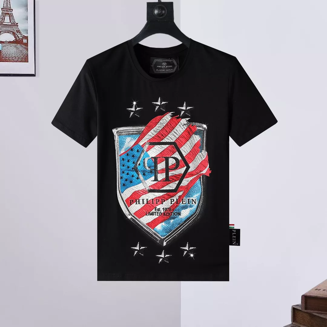 Philipp Plein PP T-Shirts Short Sleeved For Men Bright 3548