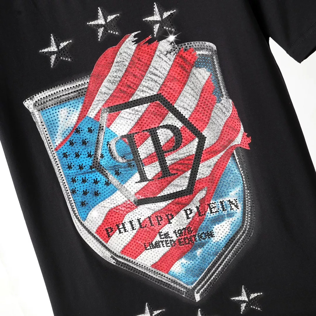 Philipp Plein PP T-Shirts Short Sleeved For Men Bright 3548