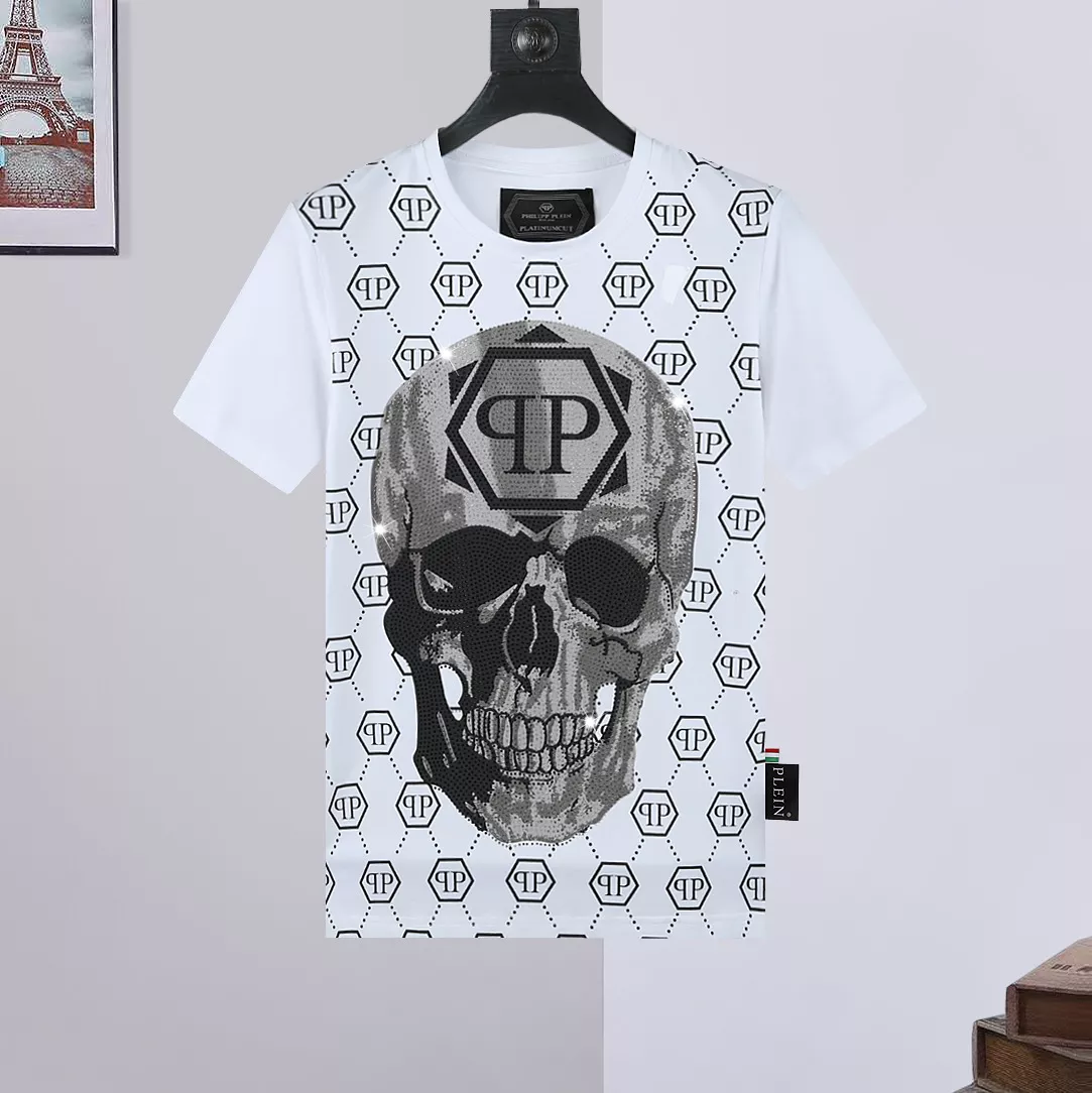 Philipp Plein PP T-Shirts Short Sleeved For Men Bright 530