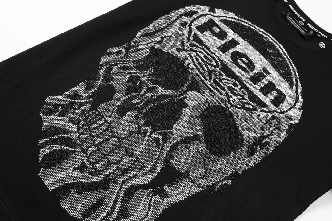 Philipp Plein PP T-Shirts Short Sleeved For Men Bright 7091