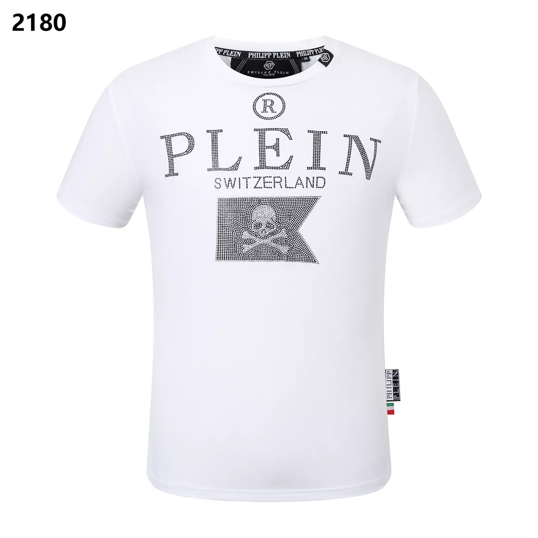 Philipp Plein PP T-Shirts Short Sleeved For Men Bright 9854
