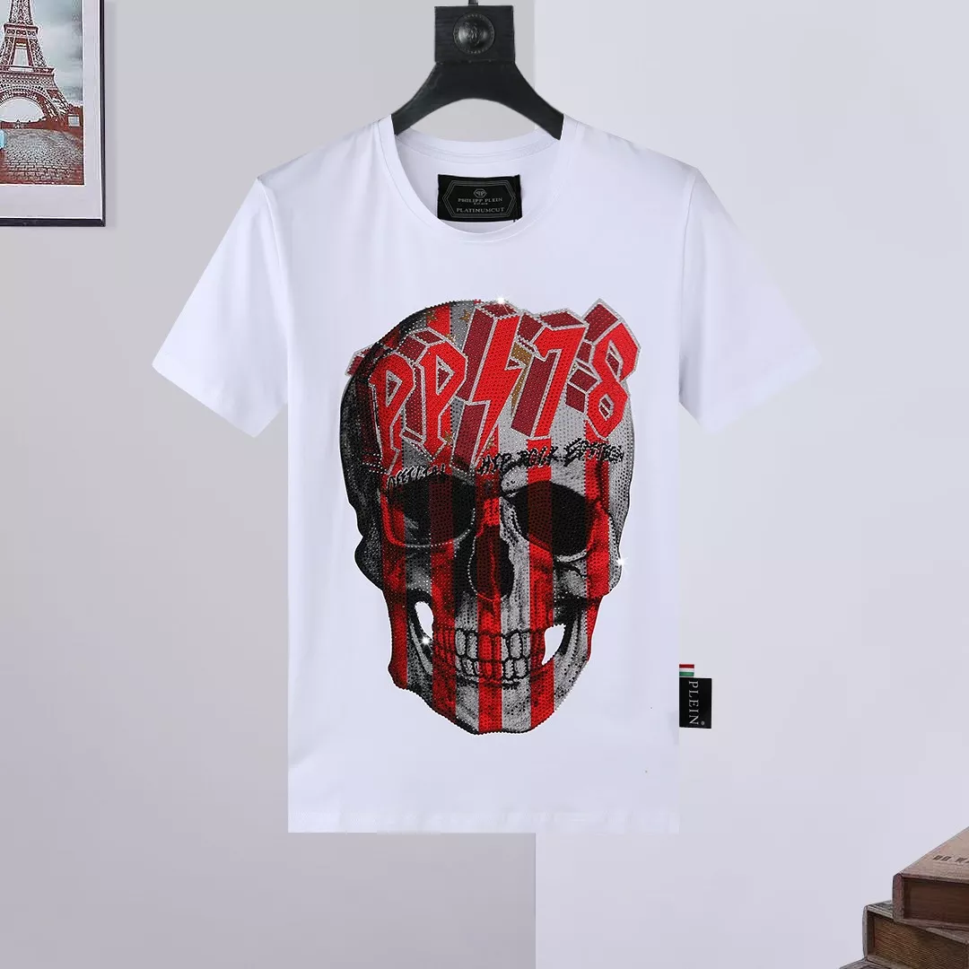 Philipp Plein PP T-Shirts Short Sleeved For Men Fashionable 1895