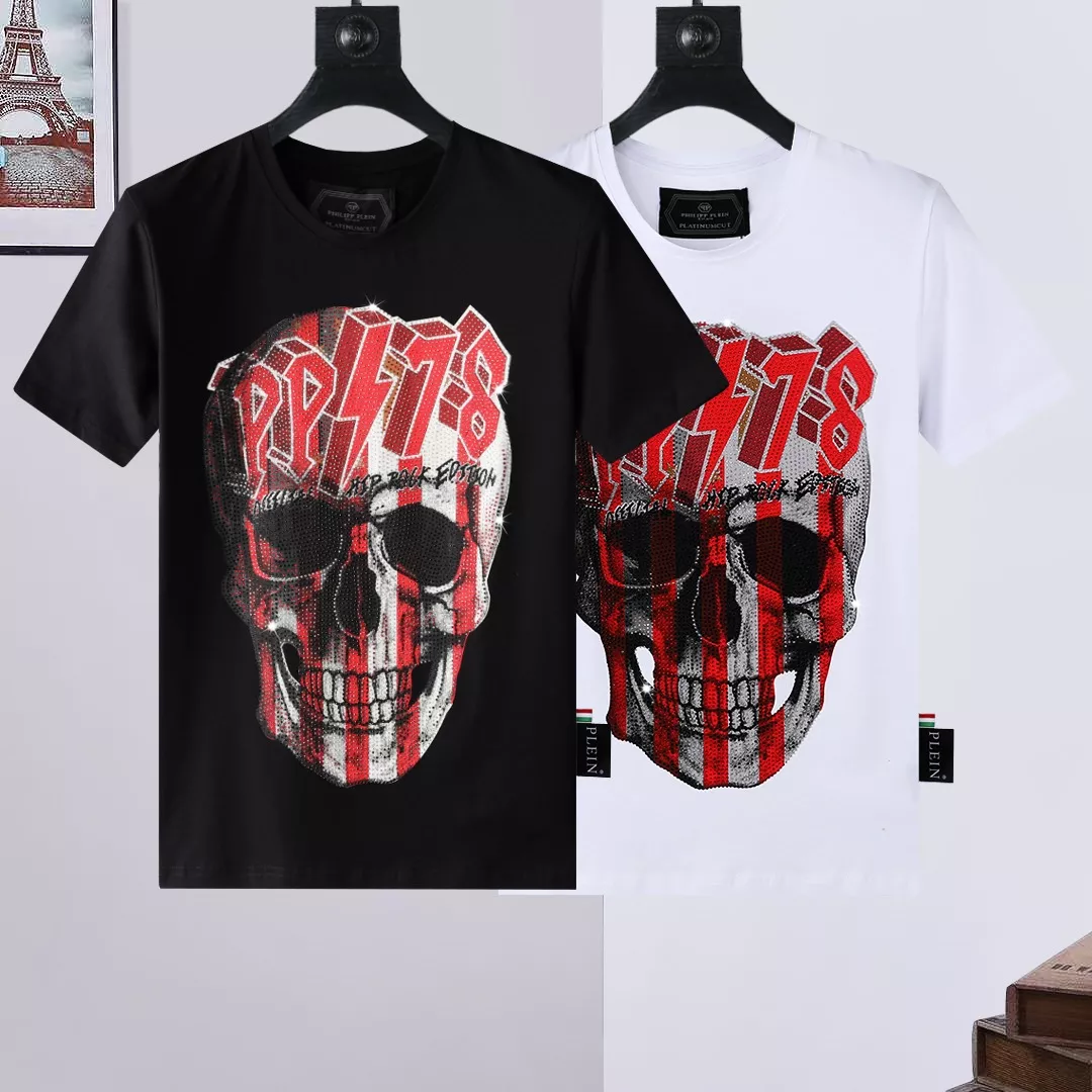 Philipp Plein PP T-Shirts Short Sleeved For Men Fashionable 1895