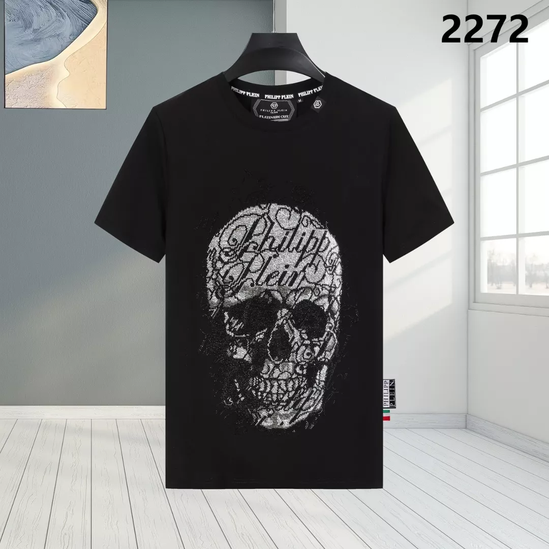 Philipp Plein PP T-Shirts Short Sleeved For Men GoAnywhere 6138