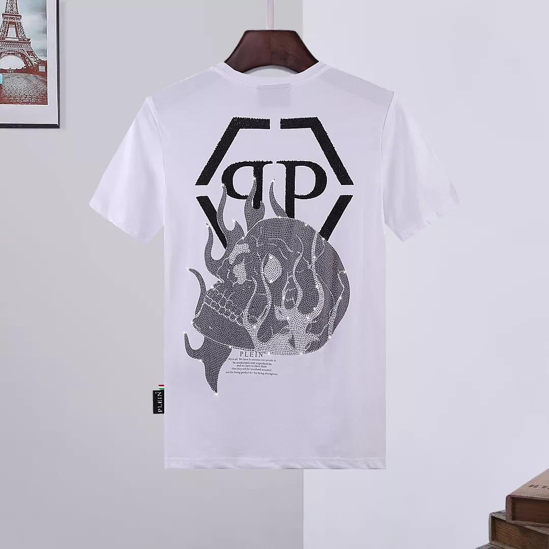 Philipp Plein PP T-Shirts Short Sleeved For Men Lightweight 6945