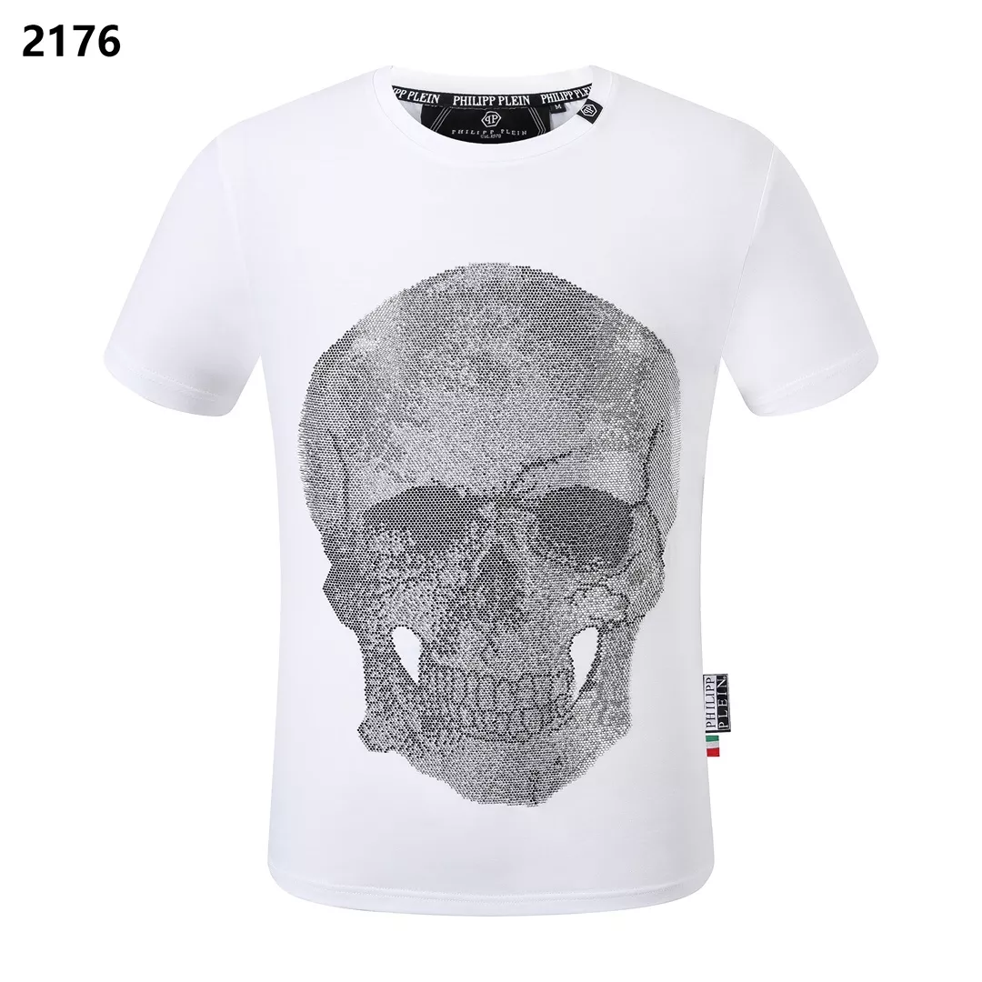 Philipp Plein PP T-Shirts Short Sleeved For Men Lightweight 8308
