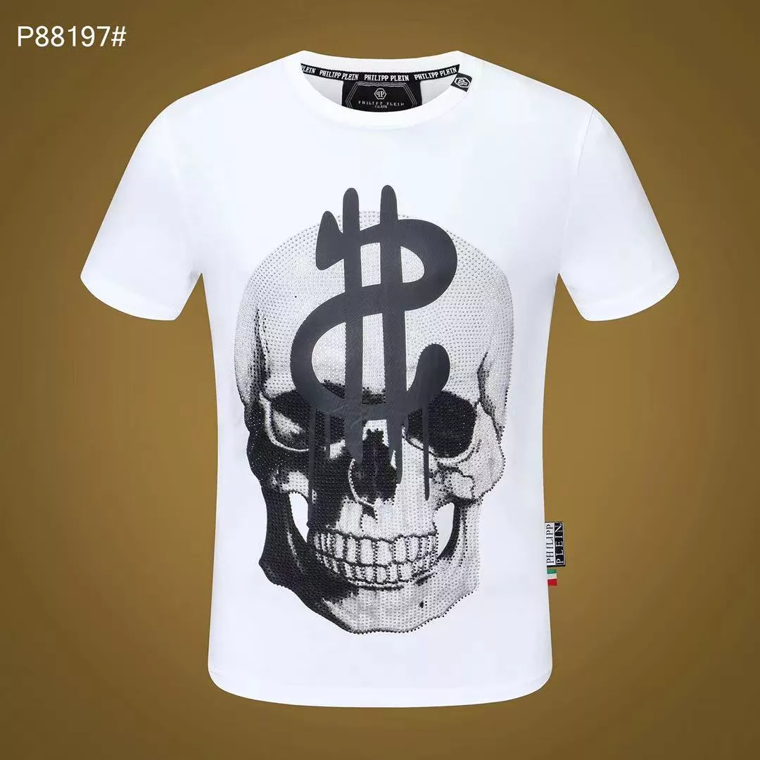 Philipp Plein PP T-Shirts Short Sleeved For Men Sleek 7023