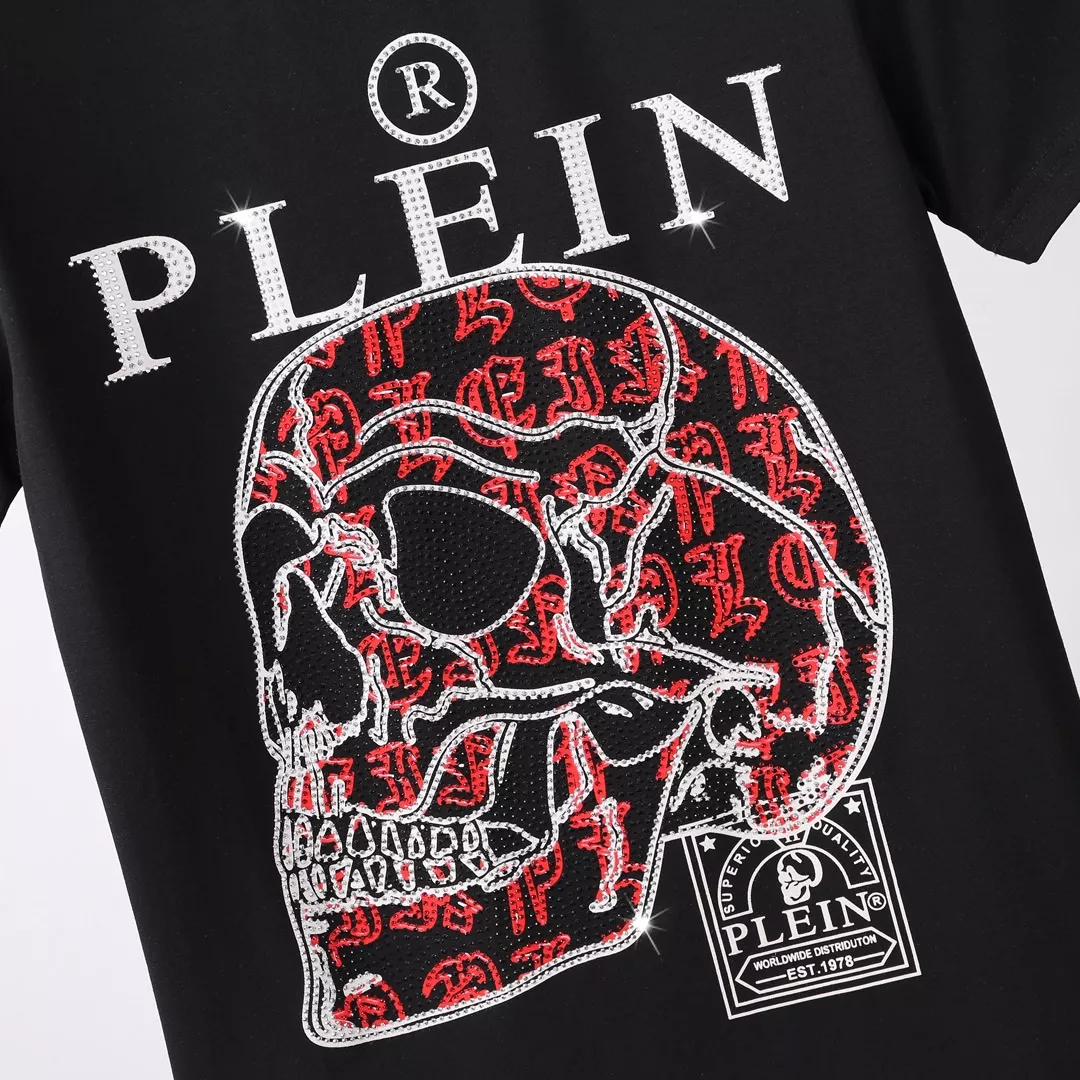 Philipp Plein PP T-Shirts Short Sleeved For Men Trendy 7042