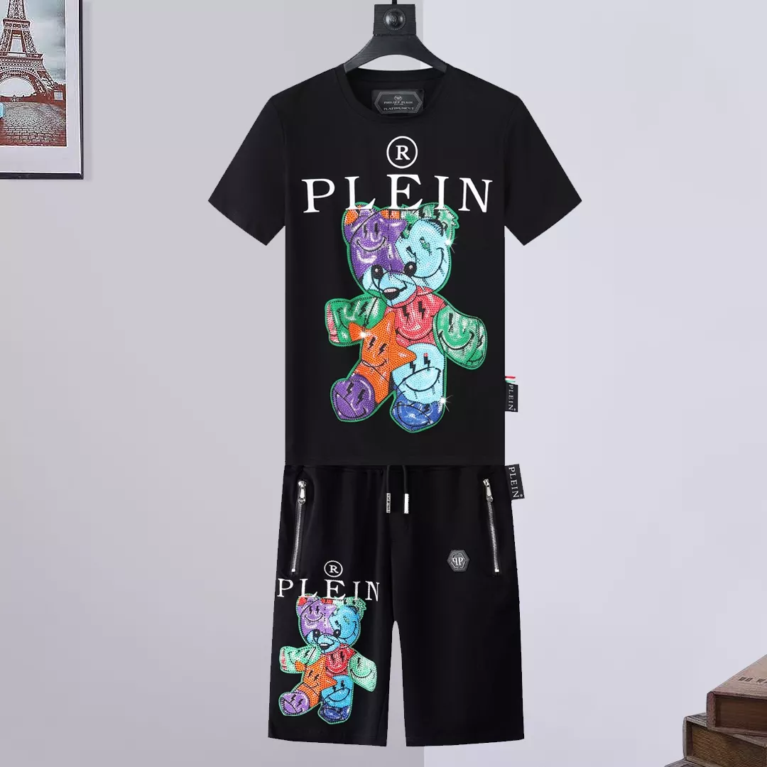Philipp Plein PP Tracksuits Short Sleeved For Men Classic 8608