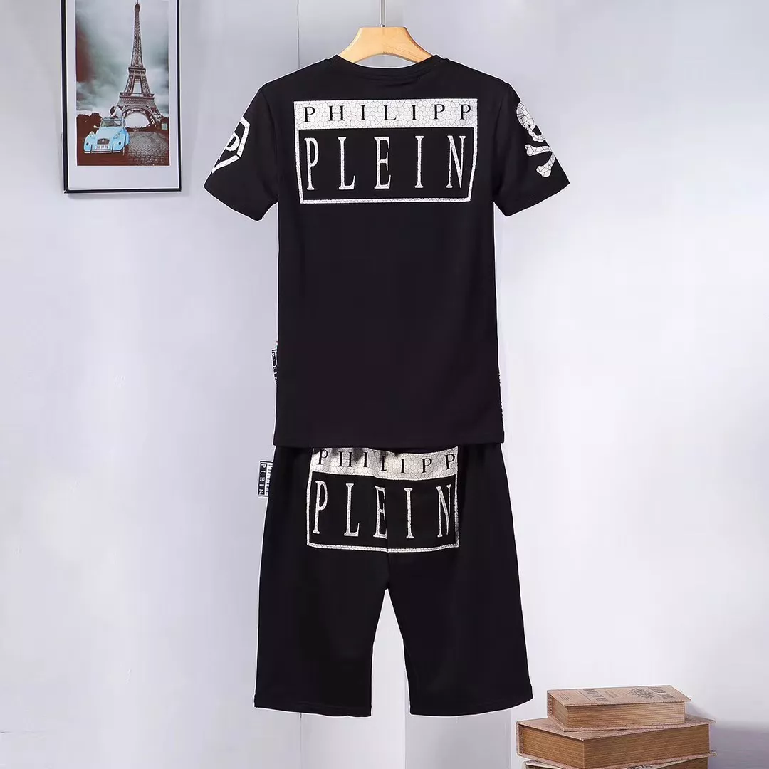 Philipp Plein PP Tracksuits Short Sleeved For Men Minimalist 8957