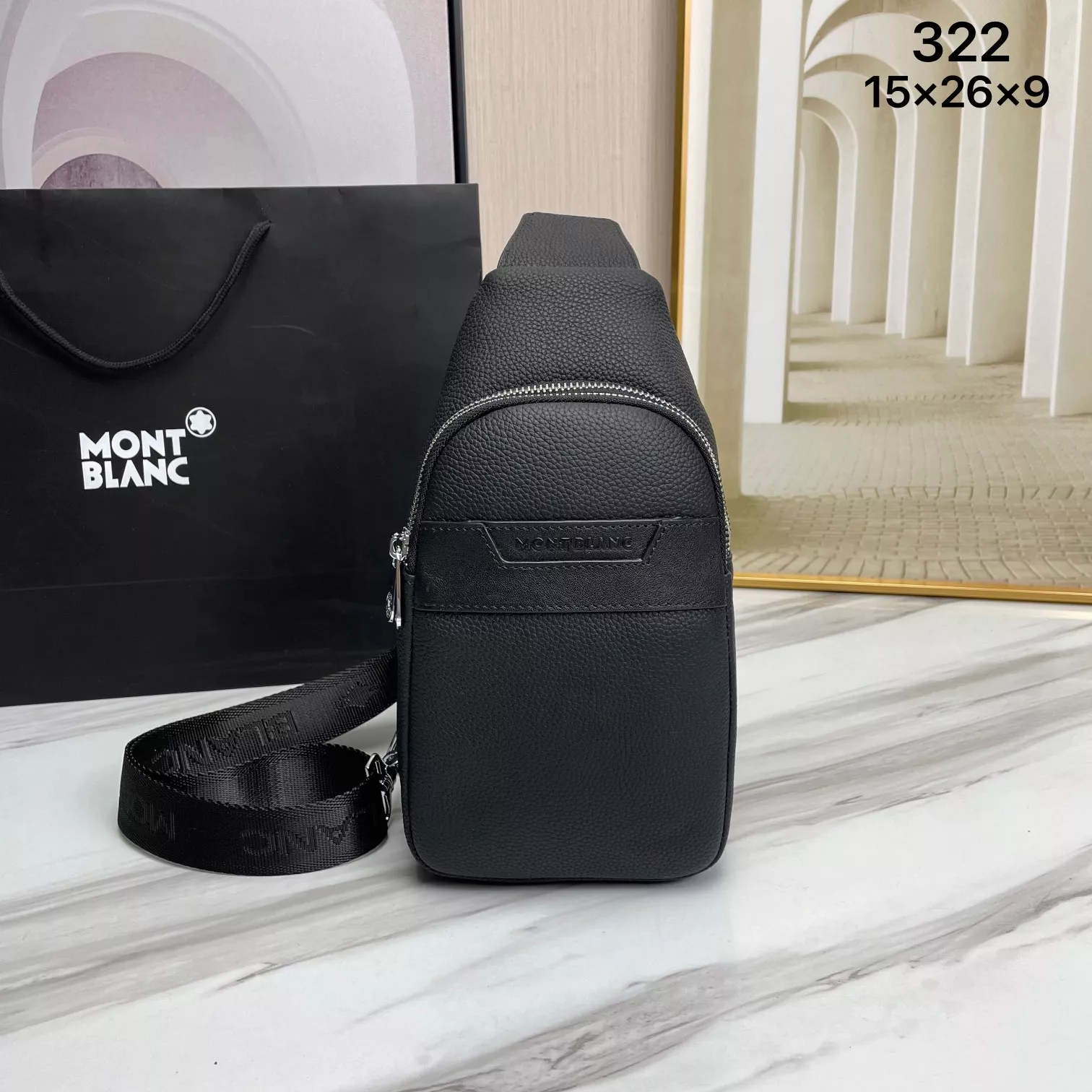 Popular 124 Mont Blanc AAA Man Messenger Bags