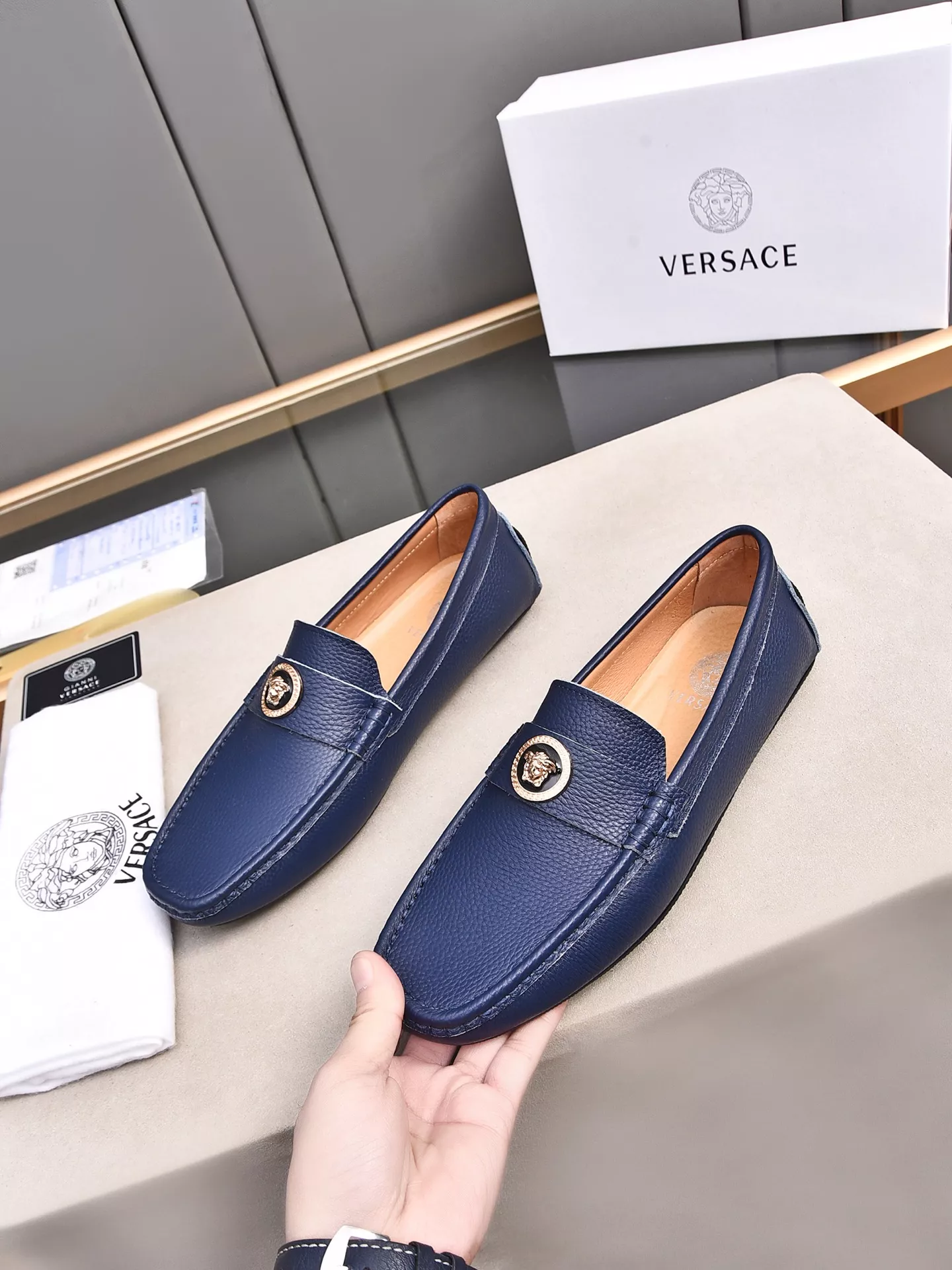 Popular 2330 Versace Leather Shoes For Men