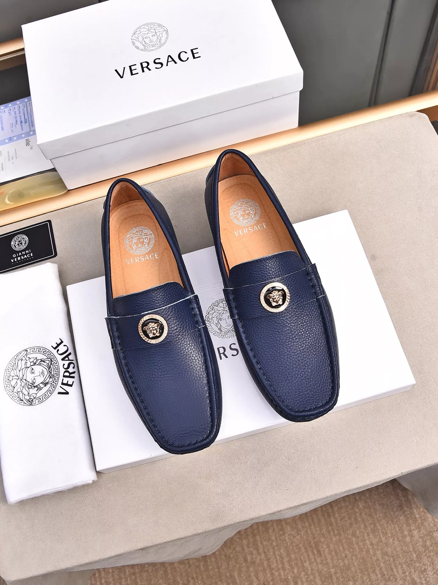 Popular 2330 Versace Leather Shoes For Men