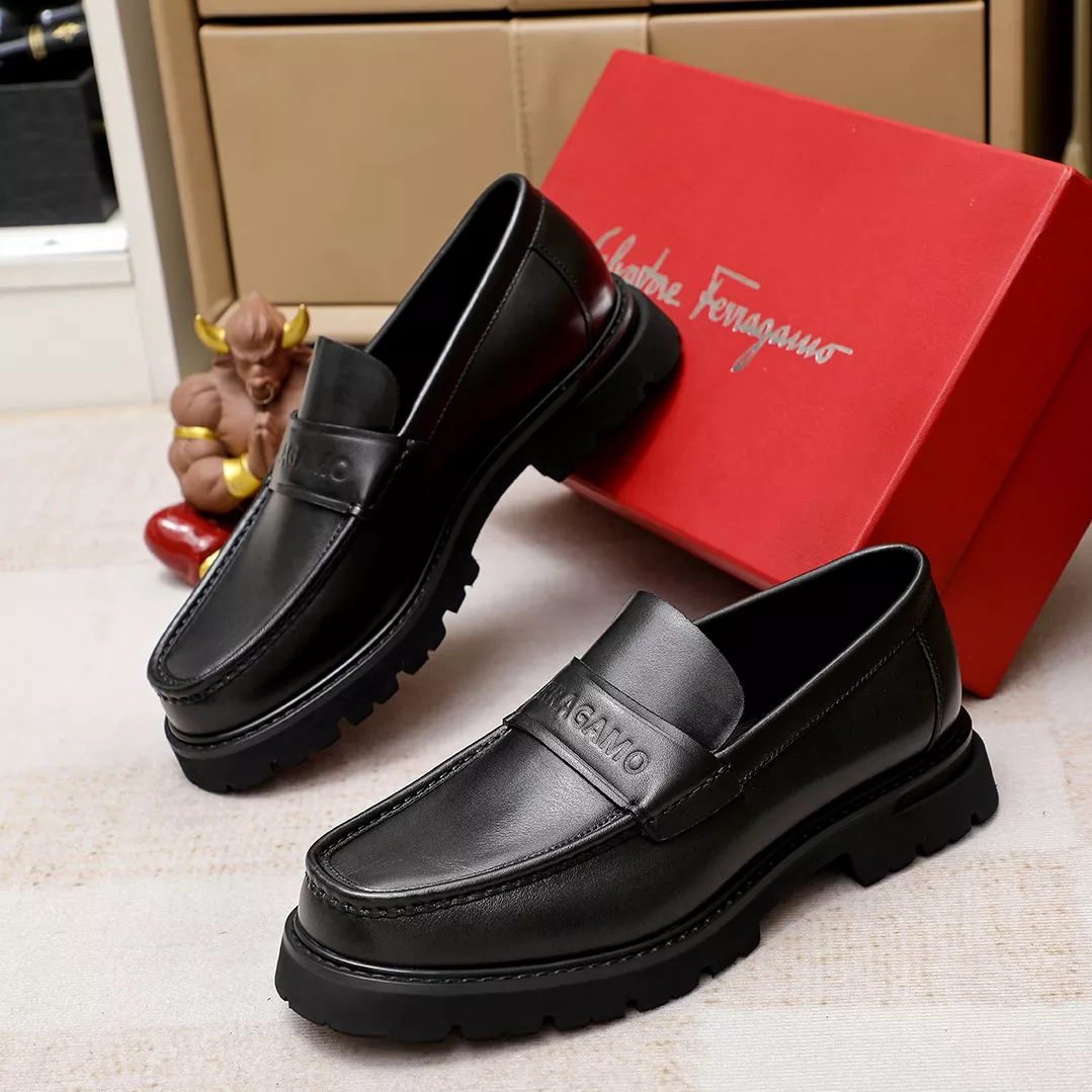 Popular 239 Salvatore Ferragamo Leather Shoes For Men