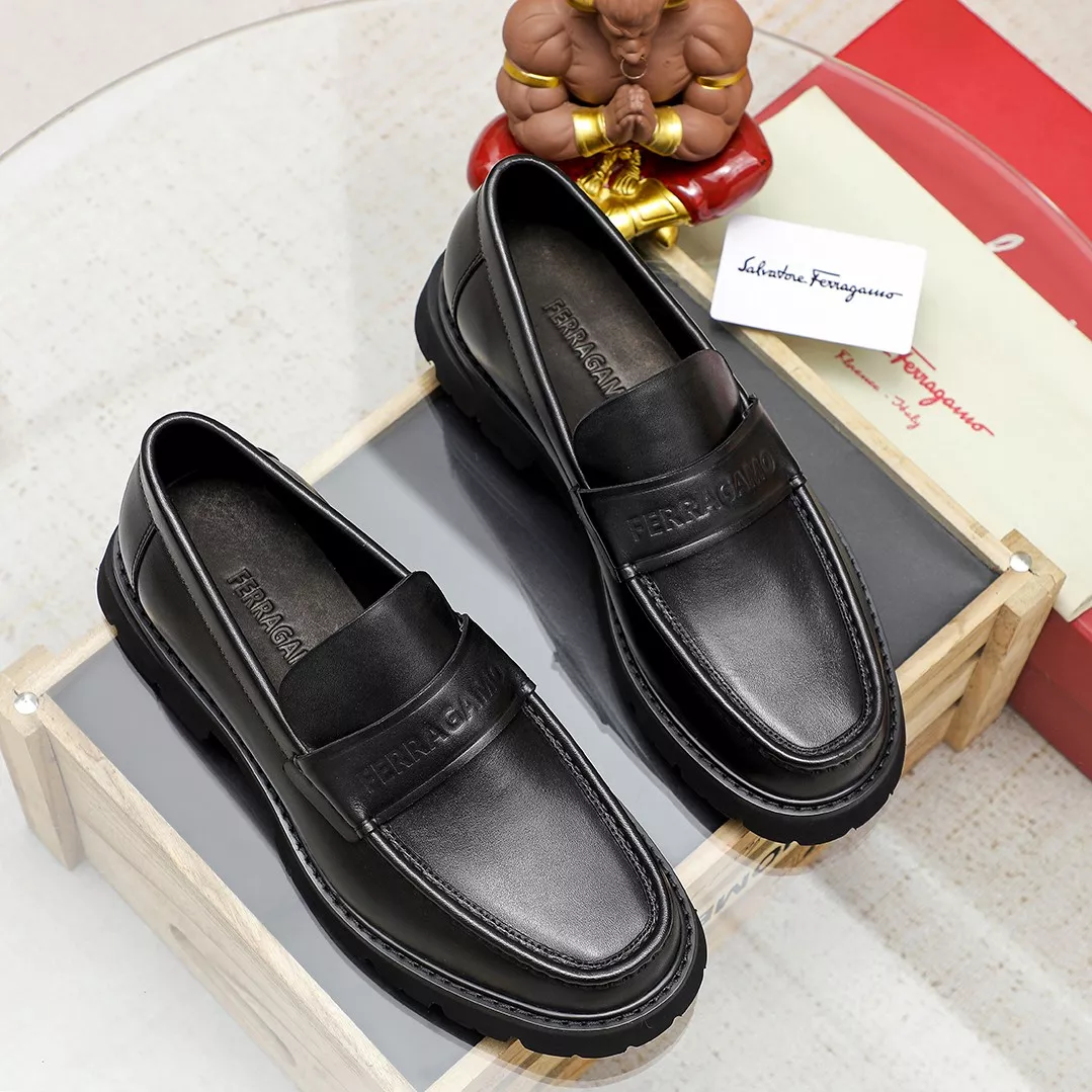 Popular 239 Salvatore Ferragamo Leather Shoes For Men