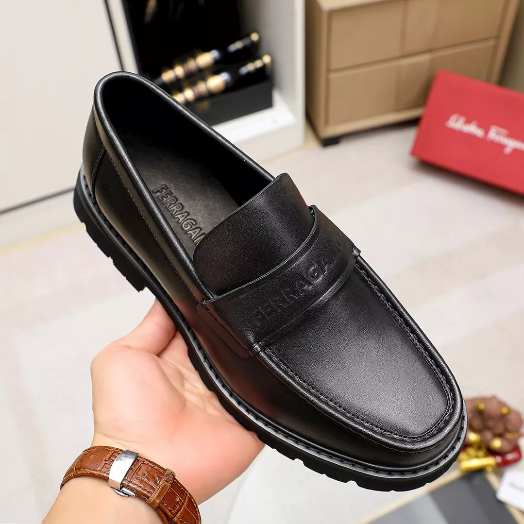 Popular 239 Salvatore Ferragamo Leather Shoes For Men