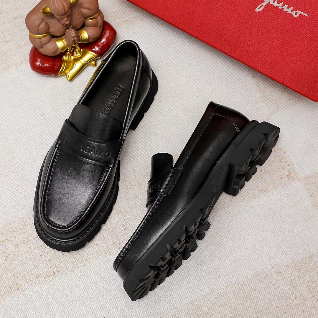 Popular 239 Salvatore Ferragamo Leather Shoes For Men