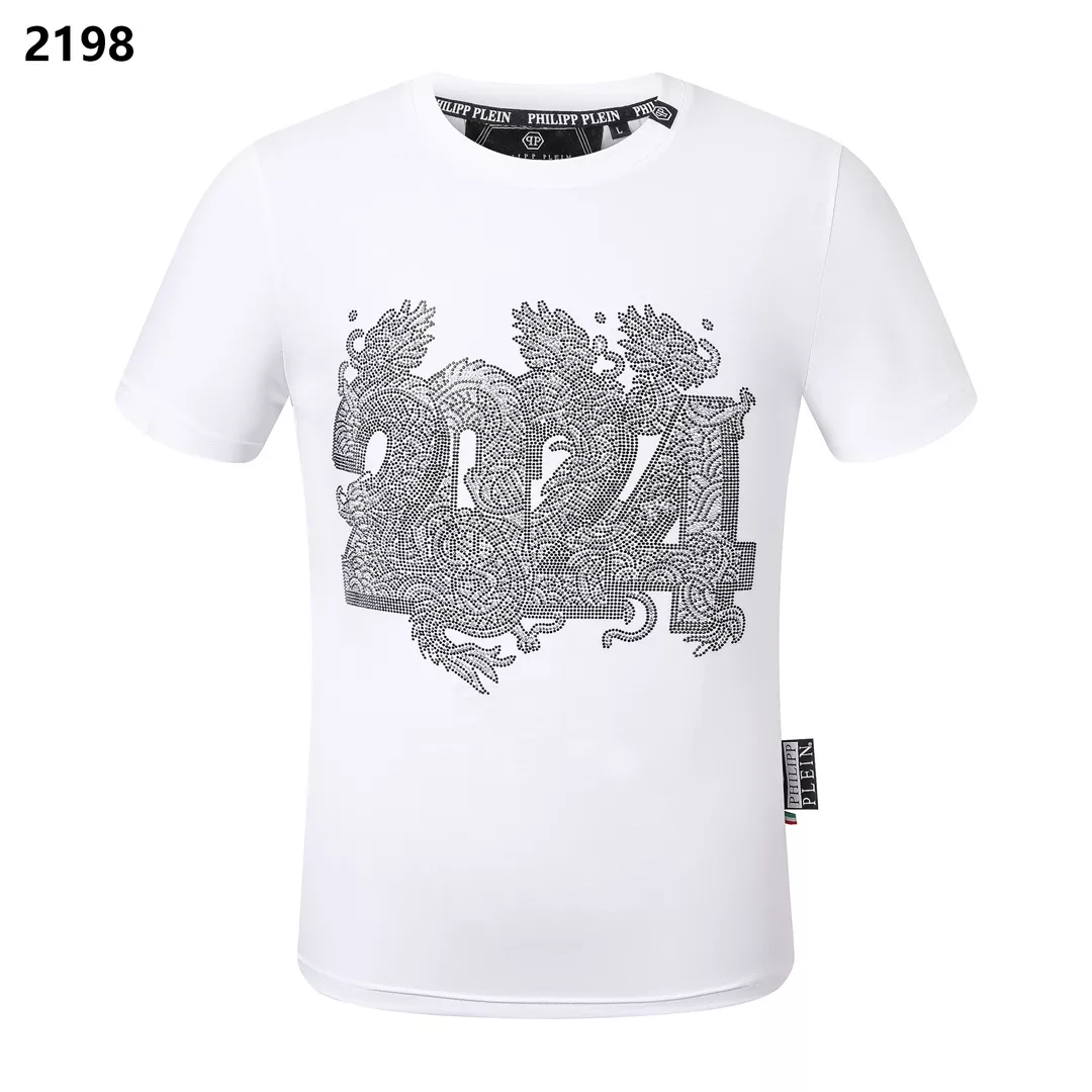 Popular 2455 Philipp Plein PP T-Shirts Short Sleeved For Men