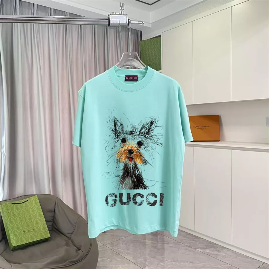 Popular 3236 Gucci T-Shirts Short Sleeved For Unisex