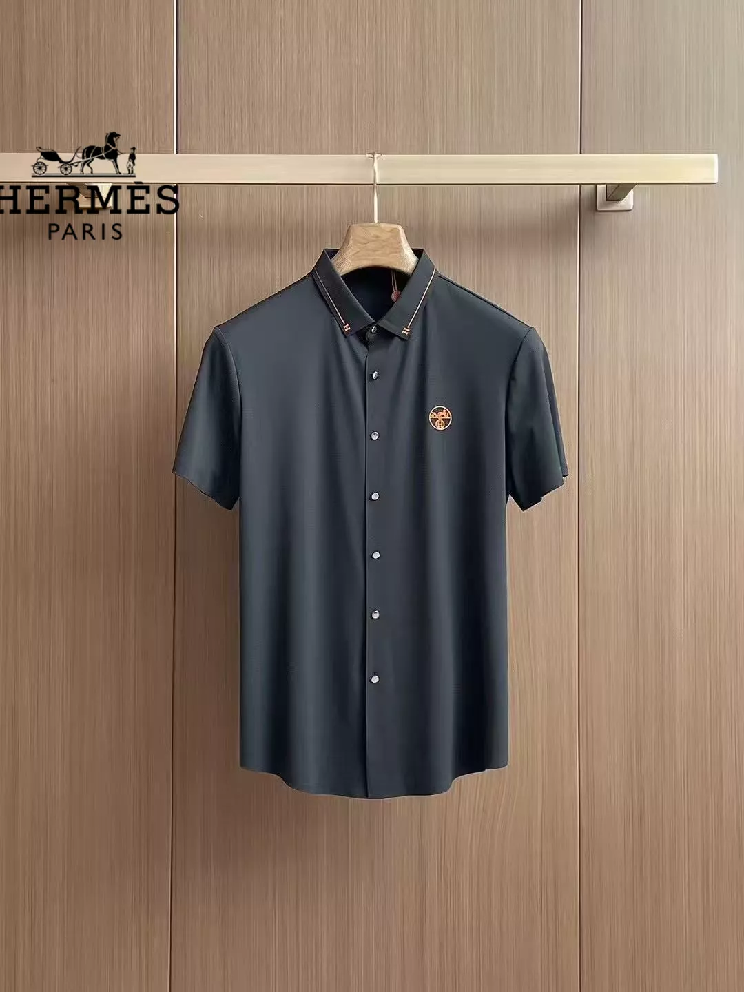 Popular 384 Hermes Shirts Short Sleeved For Men
