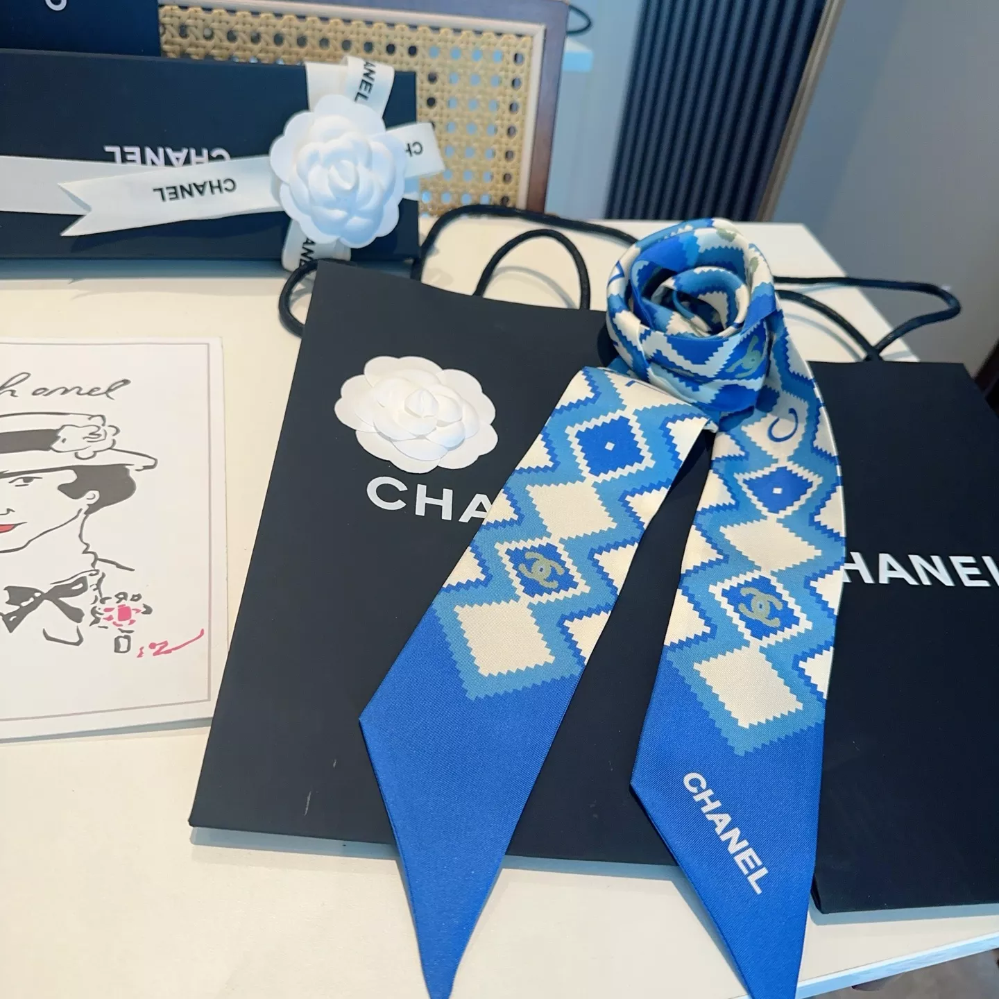 Popular 3844 Chanel Silk Scarf