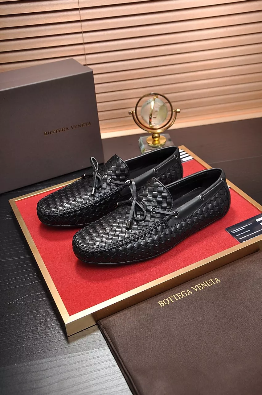 Popular 4001 Bottega Veneta BV Leather Shoes For Men