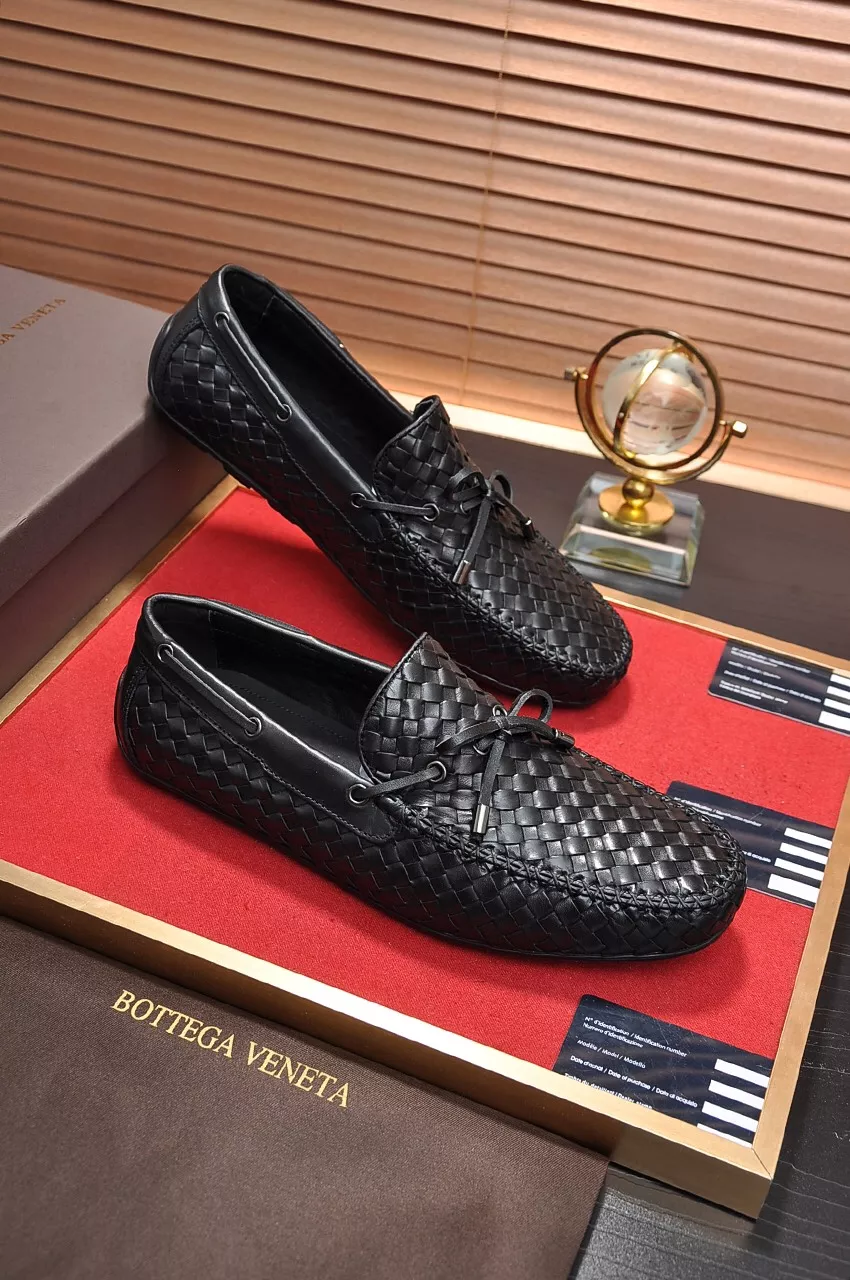 Popular 4001 Bottega Veneta BV Leather Shoes For Men