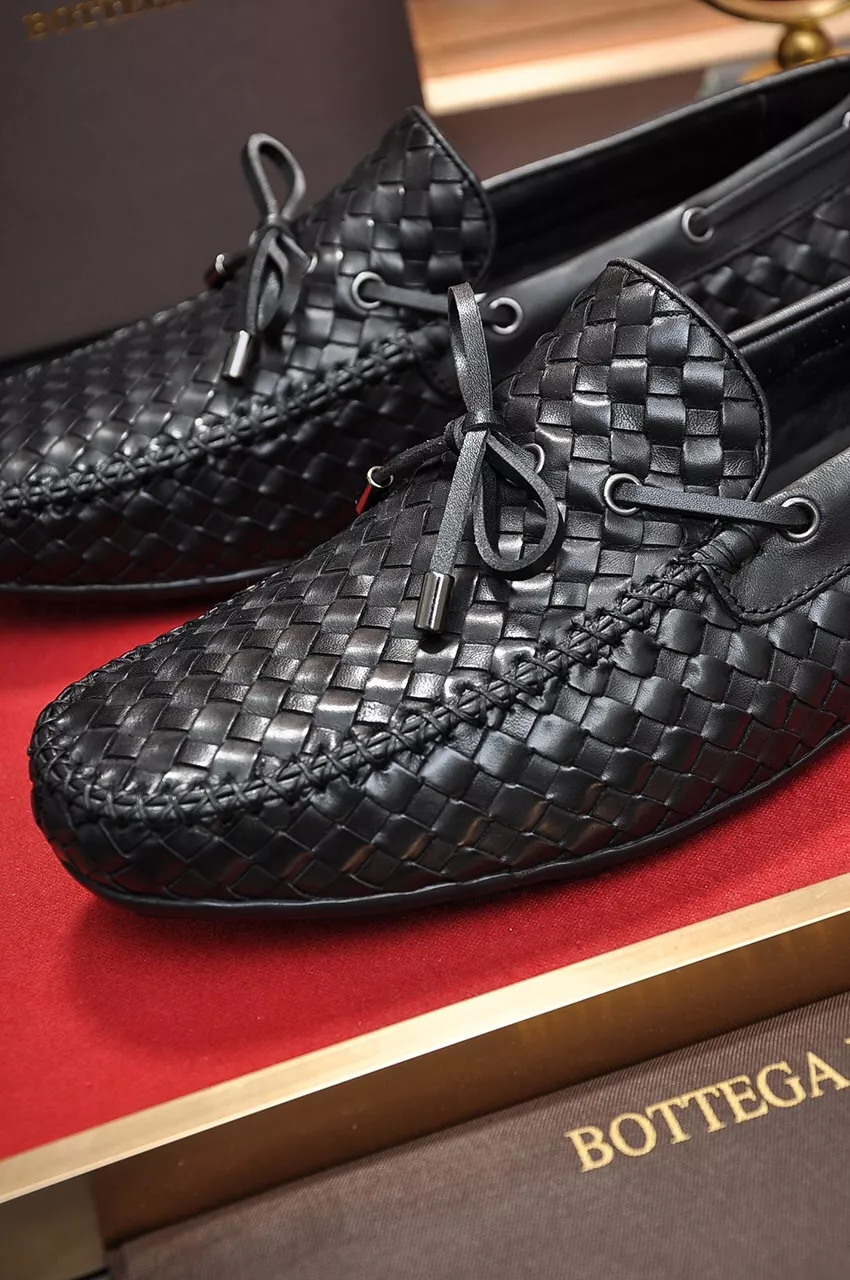 Popular 4001 Bottega Veneta BV Leather Shoes For Men