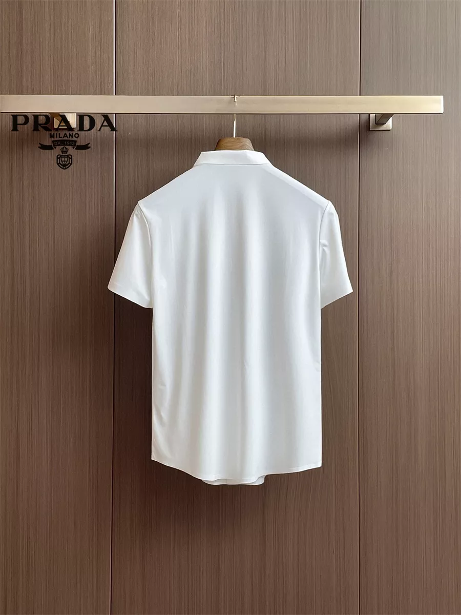 Popular 4549 Prada Shirts Short Sleeved For Men