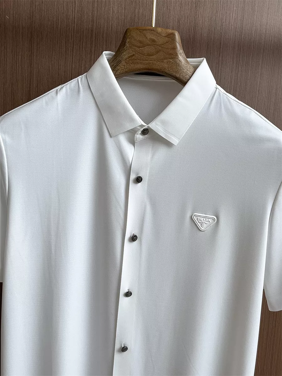 Popular 4549 Prada Shirts Short Sleeved For Men