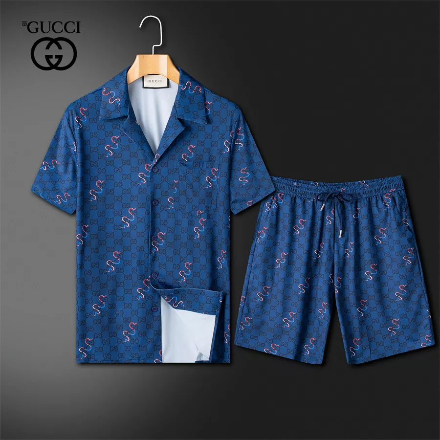 Popular 4944 Gucci Tracksuits Short Sleeved For Men