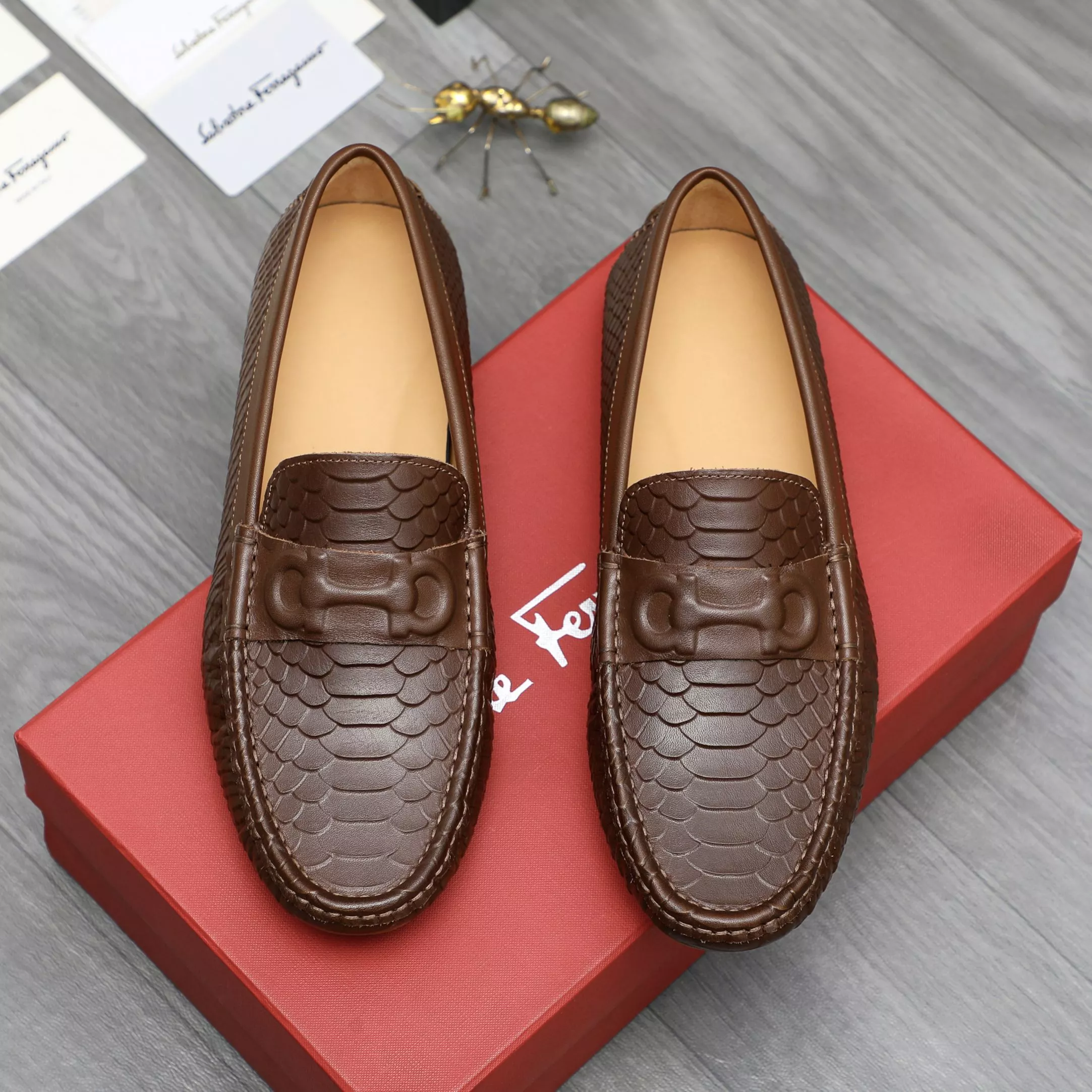 Popular 5428 Salvatore Ferragamo Leather Shoes For Men