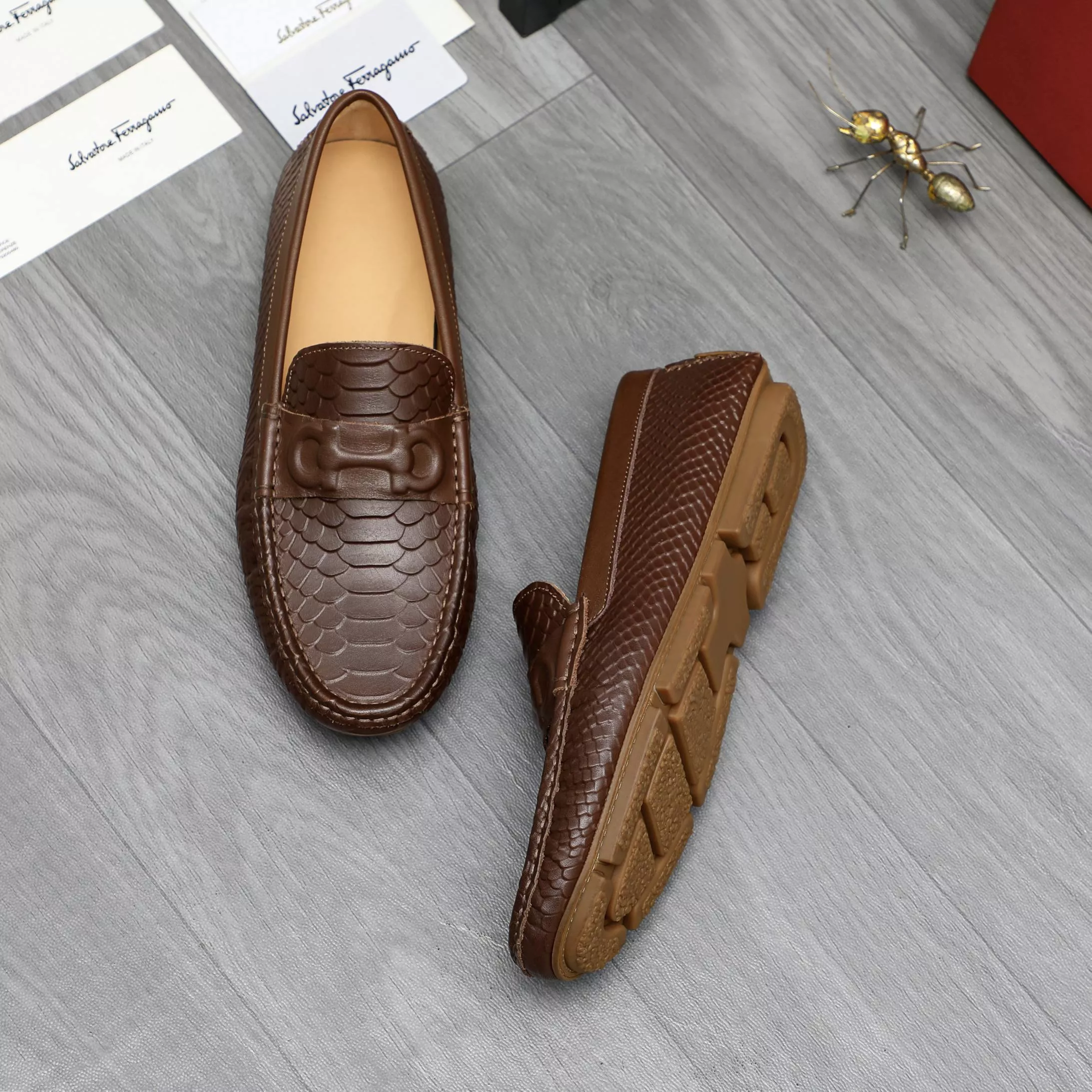 Popular 5428 Salvatore Ferragamo Leather Shoes For Men