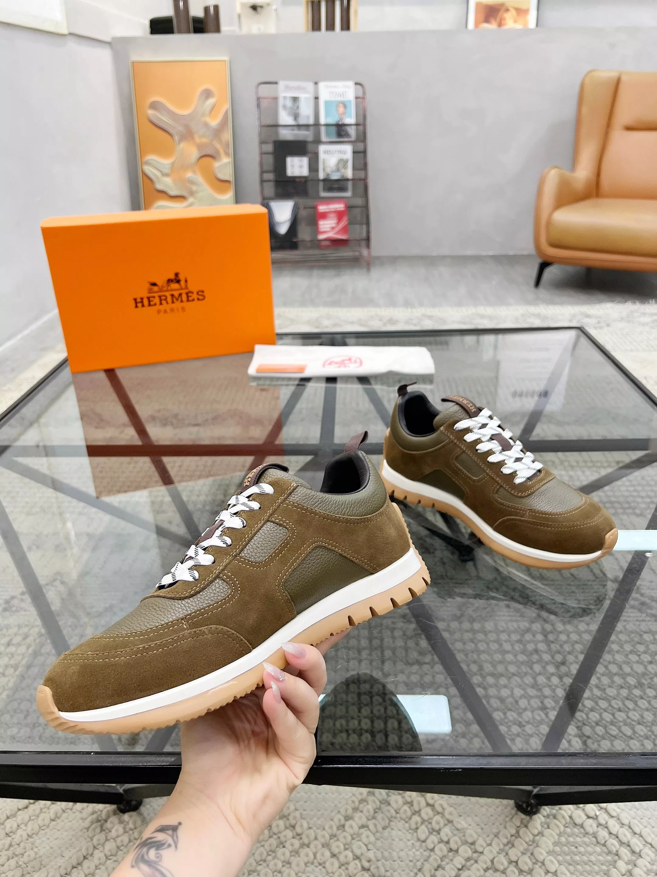 Popular 6090 Hermes Casual Shoes For Men