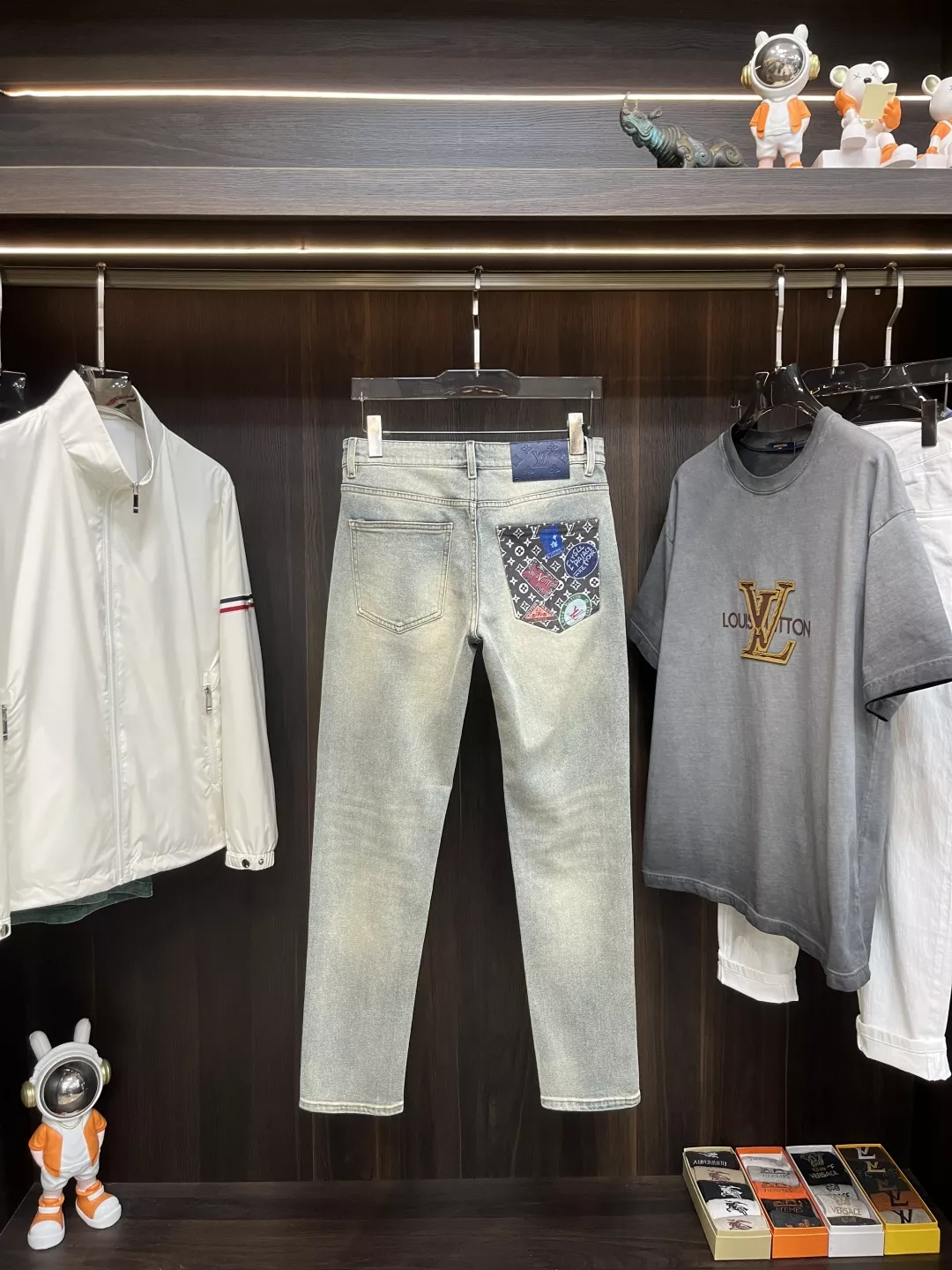 Popular 6707 Louis Vuitton LV Jeans For Men