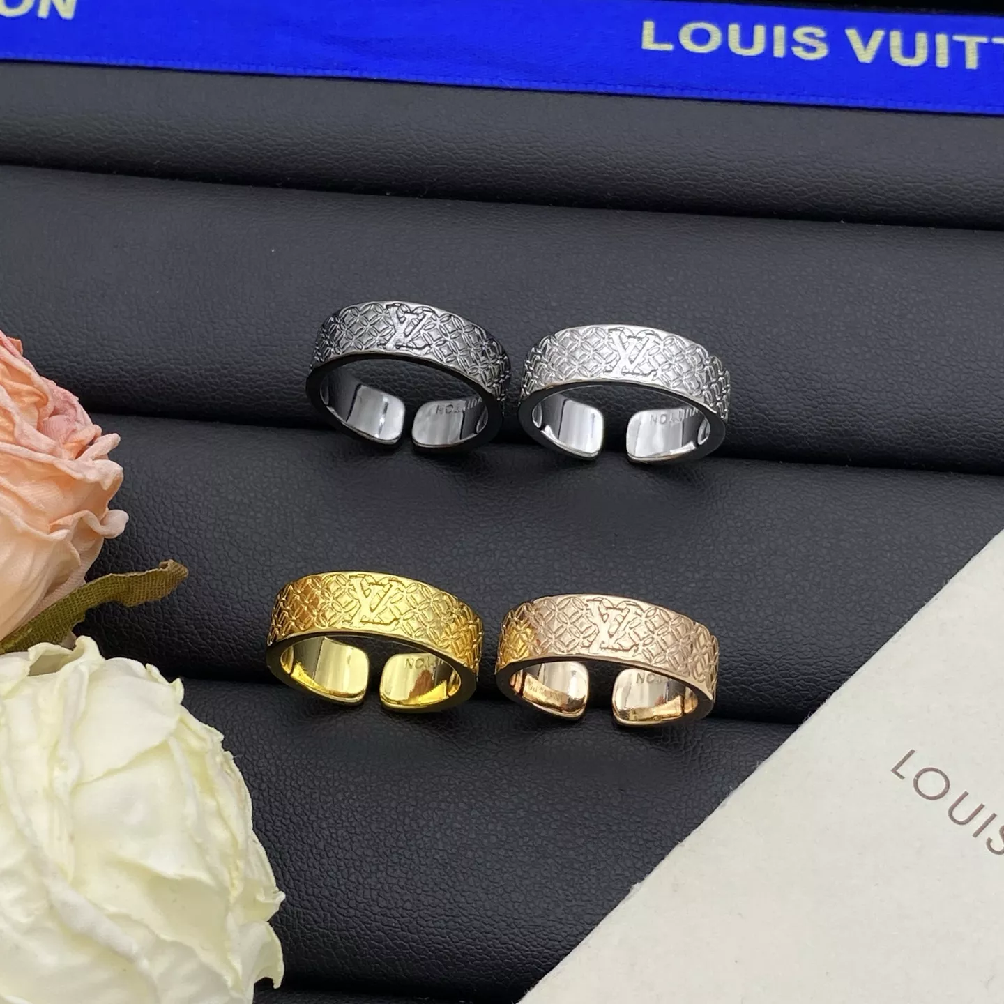 Popular 7096 Louis Vuitton LV Rings In Gold