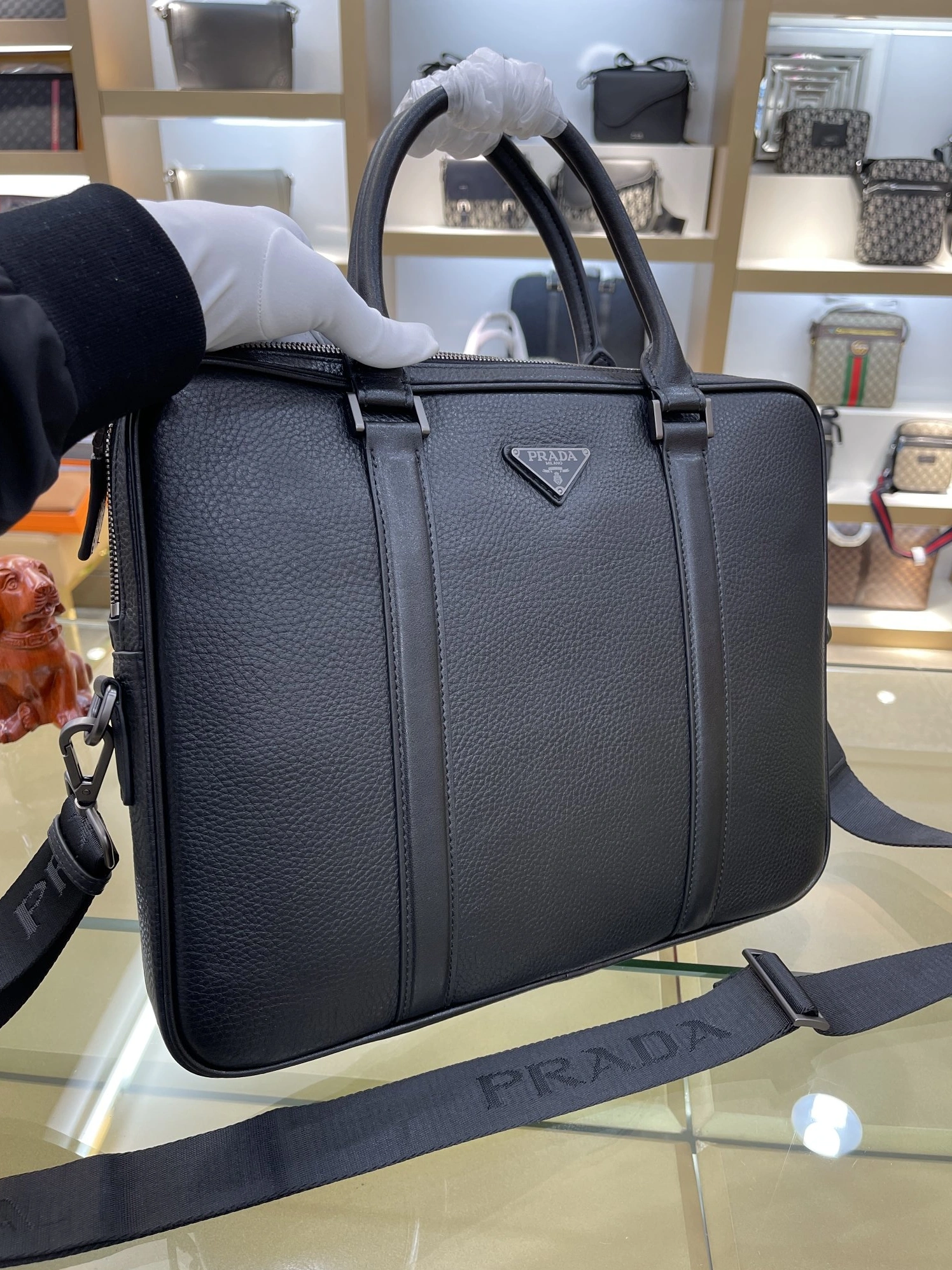 Popular 7215 Prada AAA Man Handbags