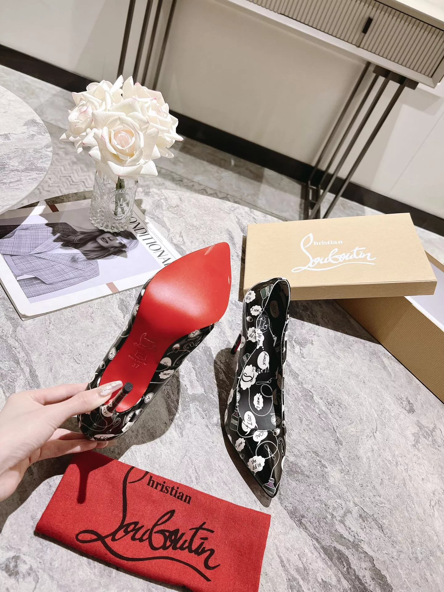 Popular 7782 Christian Louboutin High-heeled shoes For Women