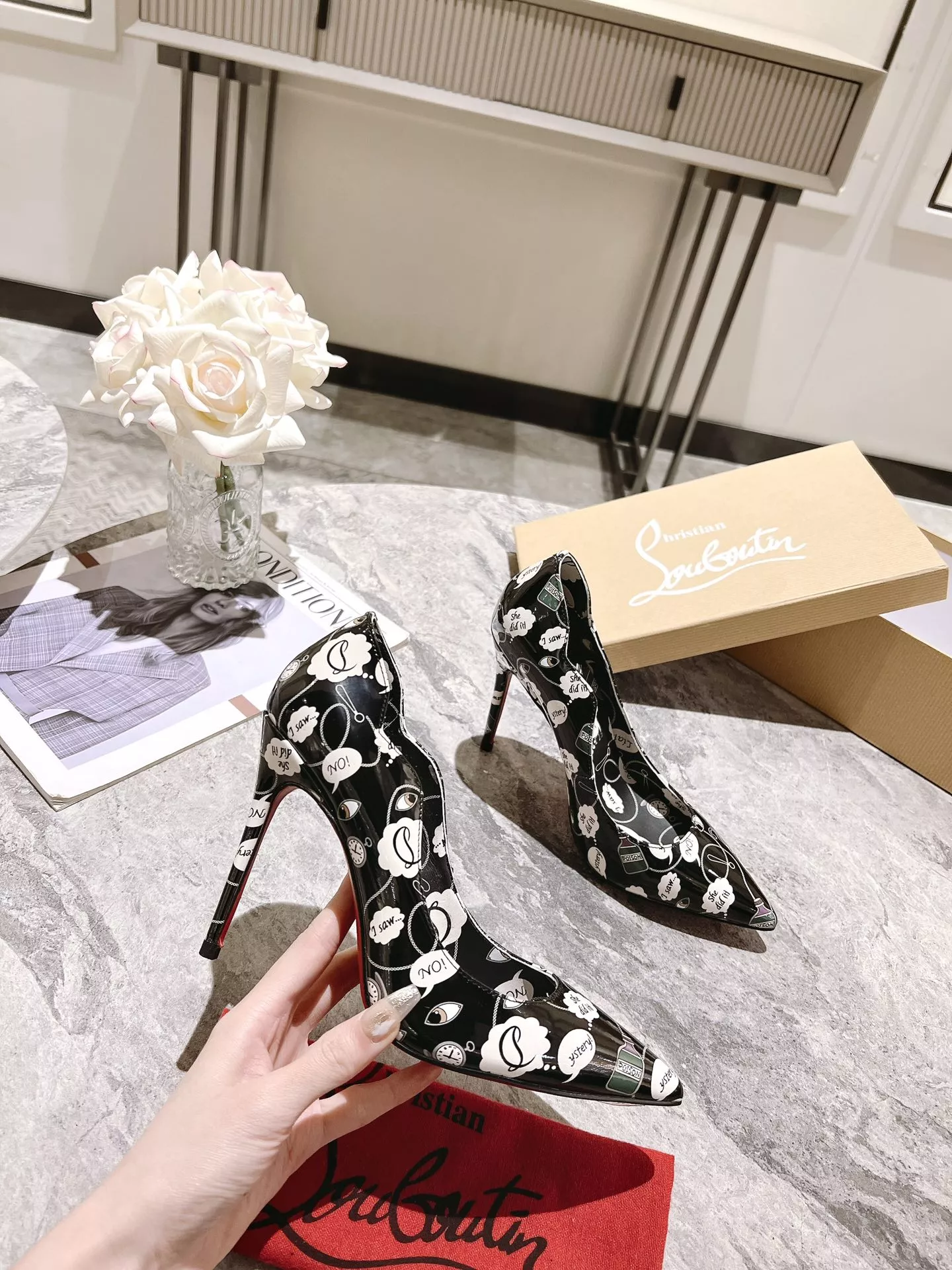 Popular 7782 Christian Louboutin High-heeled shoes For Women