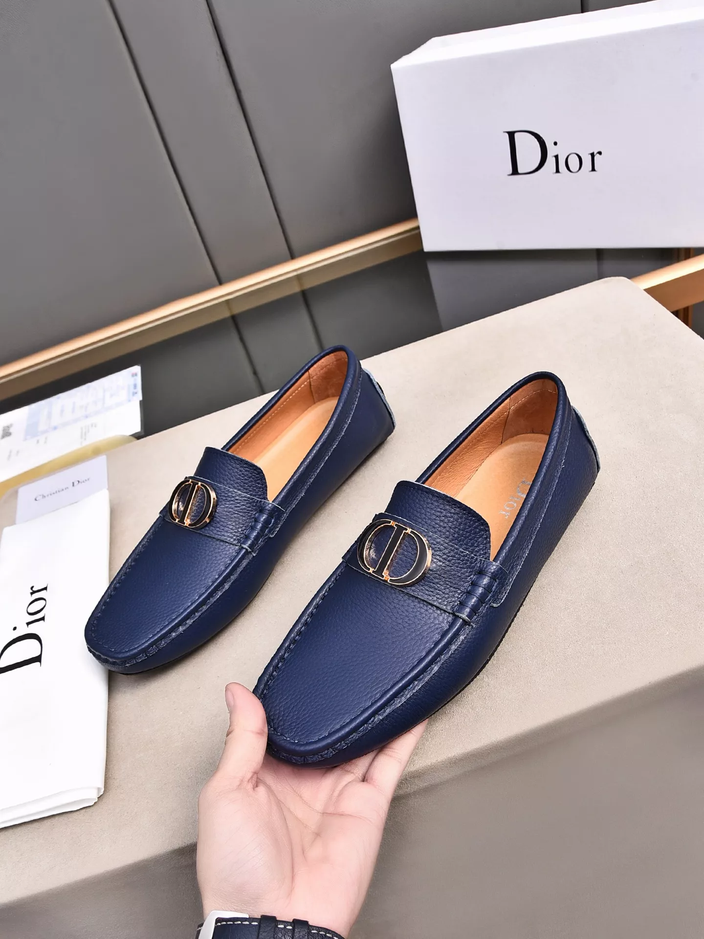 Popular 8483 Christian Dior Leather Shoes For Men