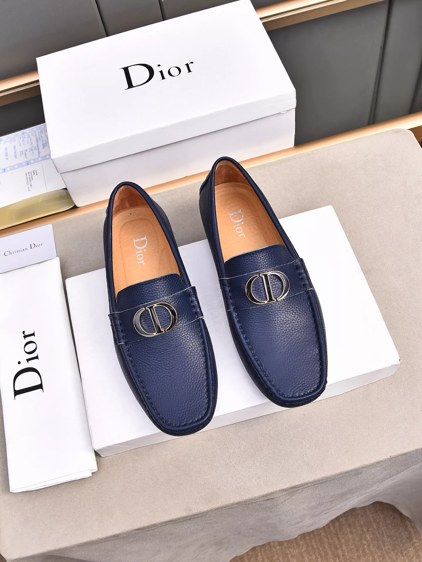 Popular 8483 Christian Dior Leather Shoes For Men